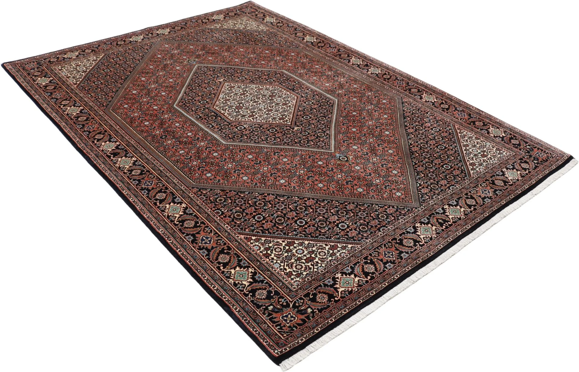 Bijar Perserteppich 170 × 240 cm aus Wolle & Seide, handgeknüpft