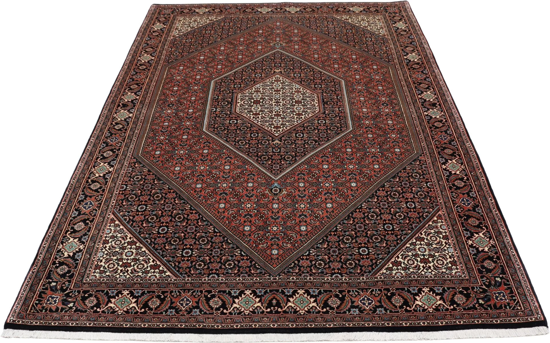 Bijar Perserteppich 170 × 240 cm aus Wolle & Seide, handgeknüpft