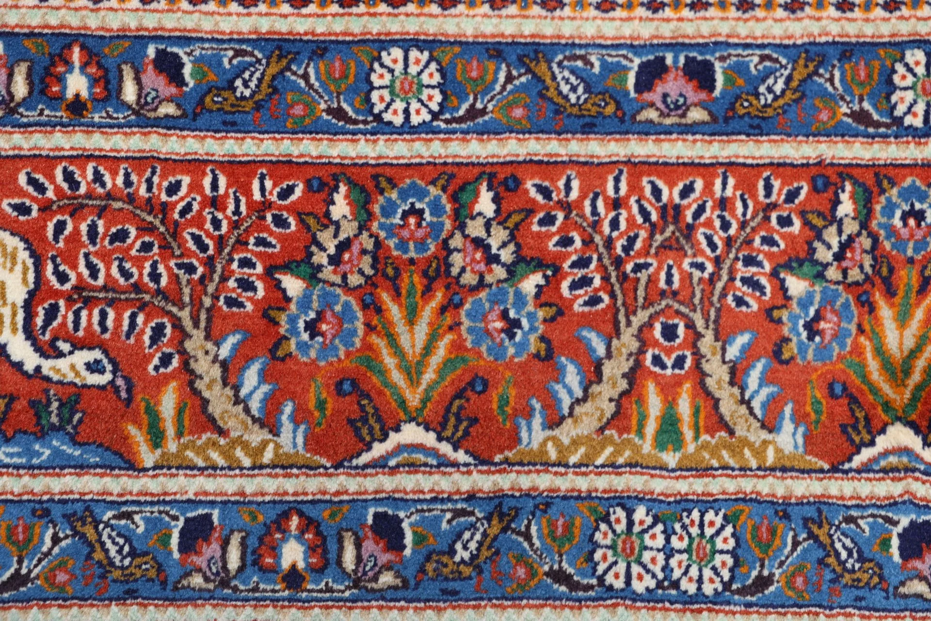 Moud Perserteppich aus Iran, 242 × 350 cm