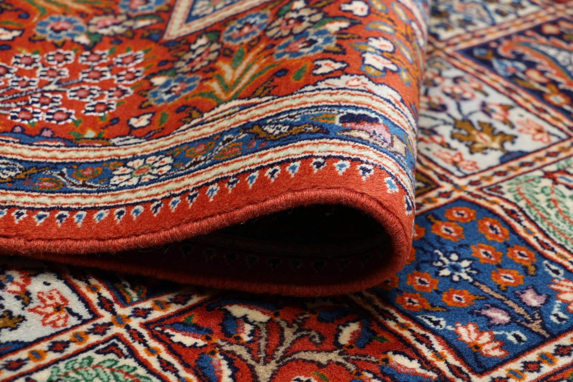 Moud Perserteppich aus Iran, 242 × 350 cm