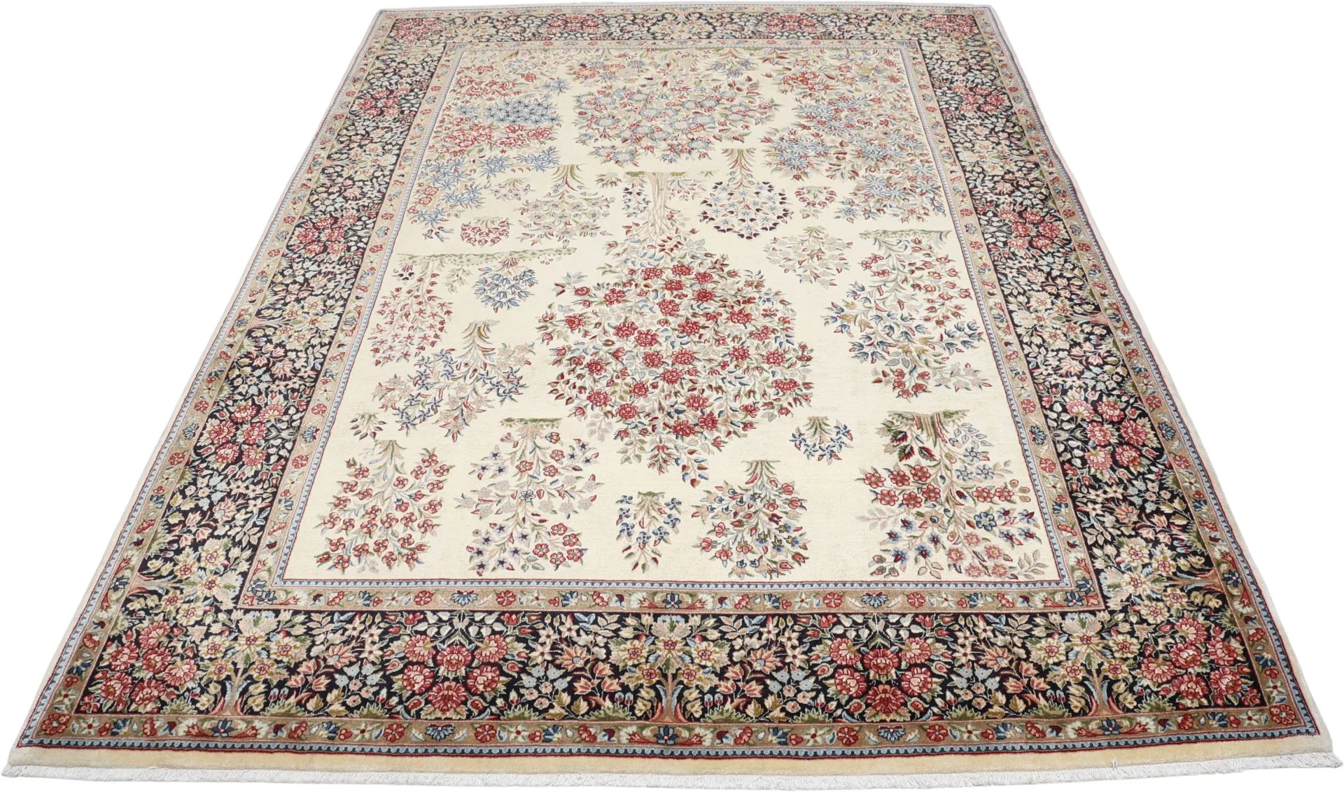 Kerman Perserteppich 218 × 303 cm aus Wolle, handgeknüpft