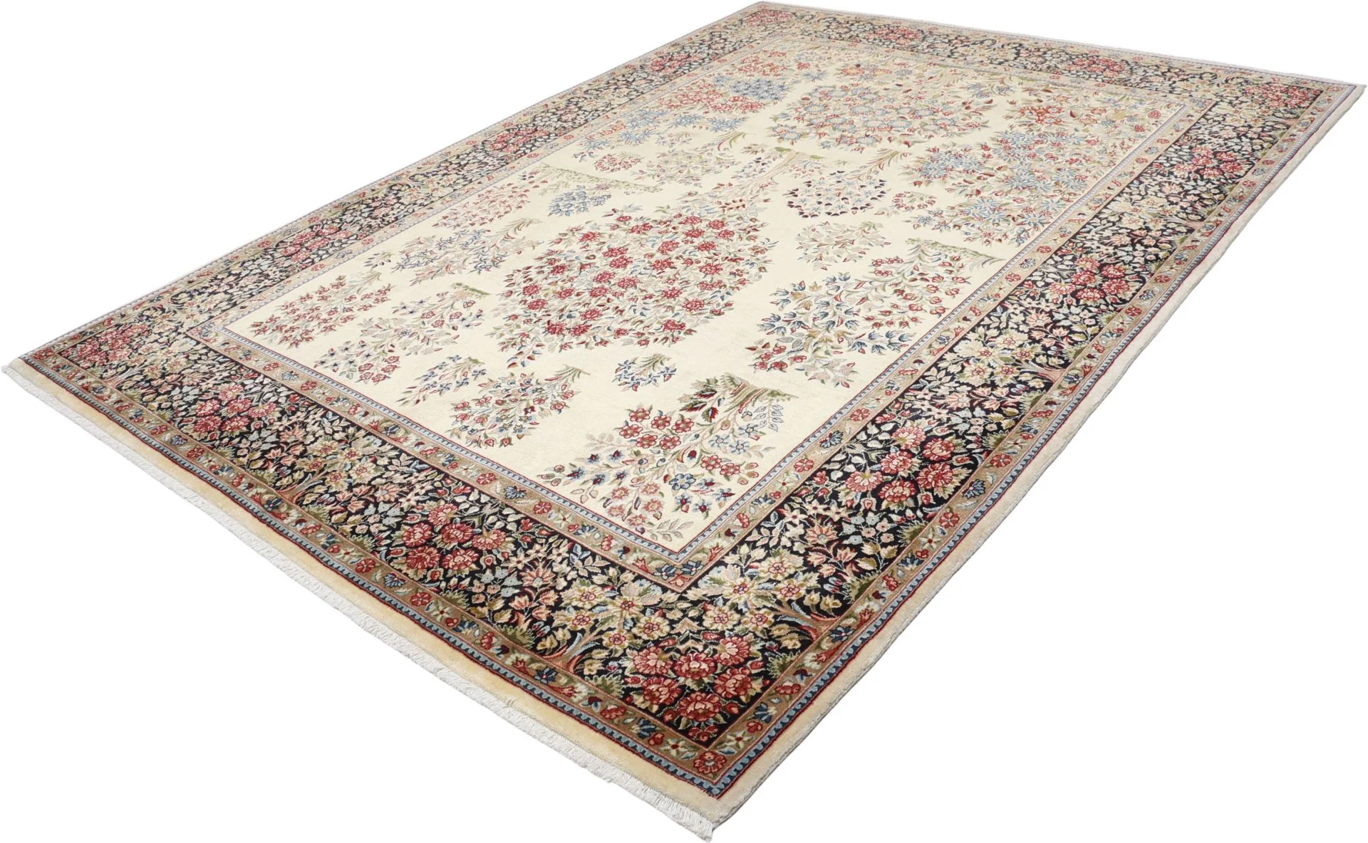 Kerman Perserteppich 218 × 303 cm aus Wolle, handgeknüpft