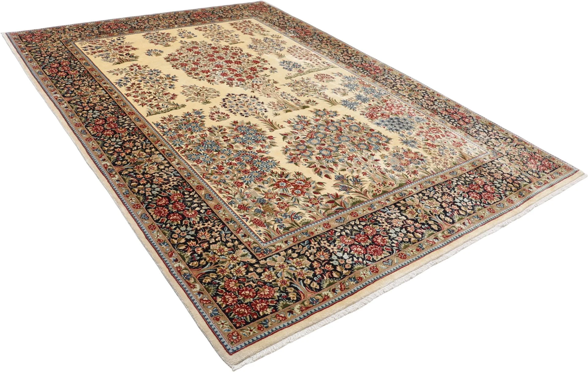 Kerman Perserteppich 218 × 303 cm aus Wolle, handgeknüpft
