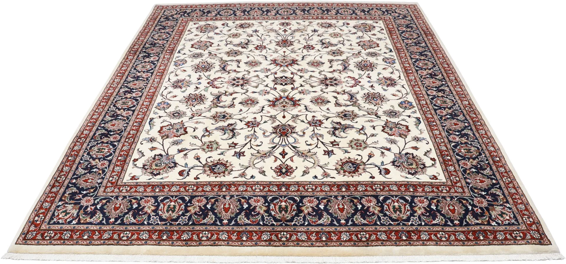 Sarough Perserteppich 248 × 302 cm aus Wolle & Seide, handgeknüpft