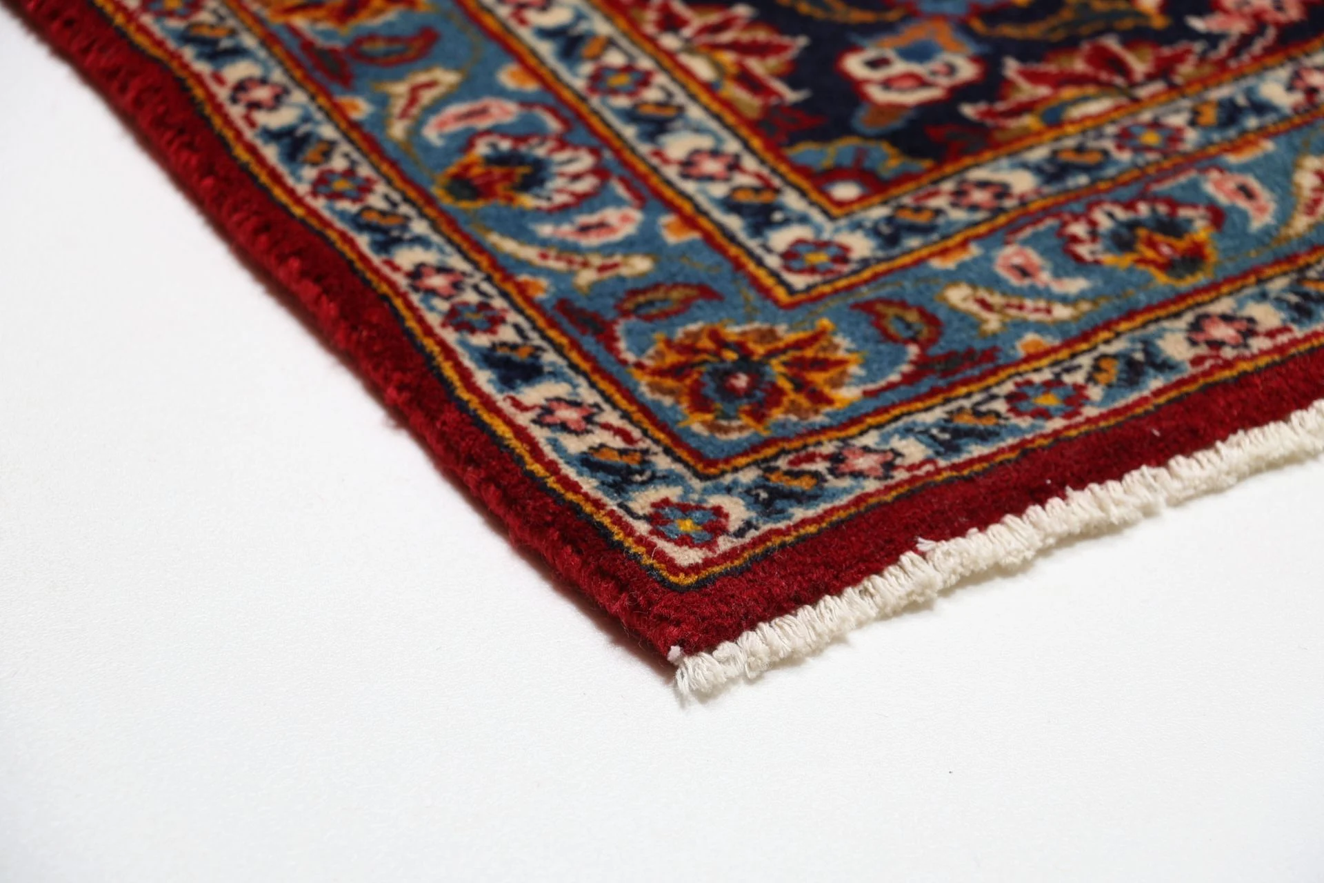 Kashan Perserteppich 255 × 365 cm aus Wolle, handgeknüpft