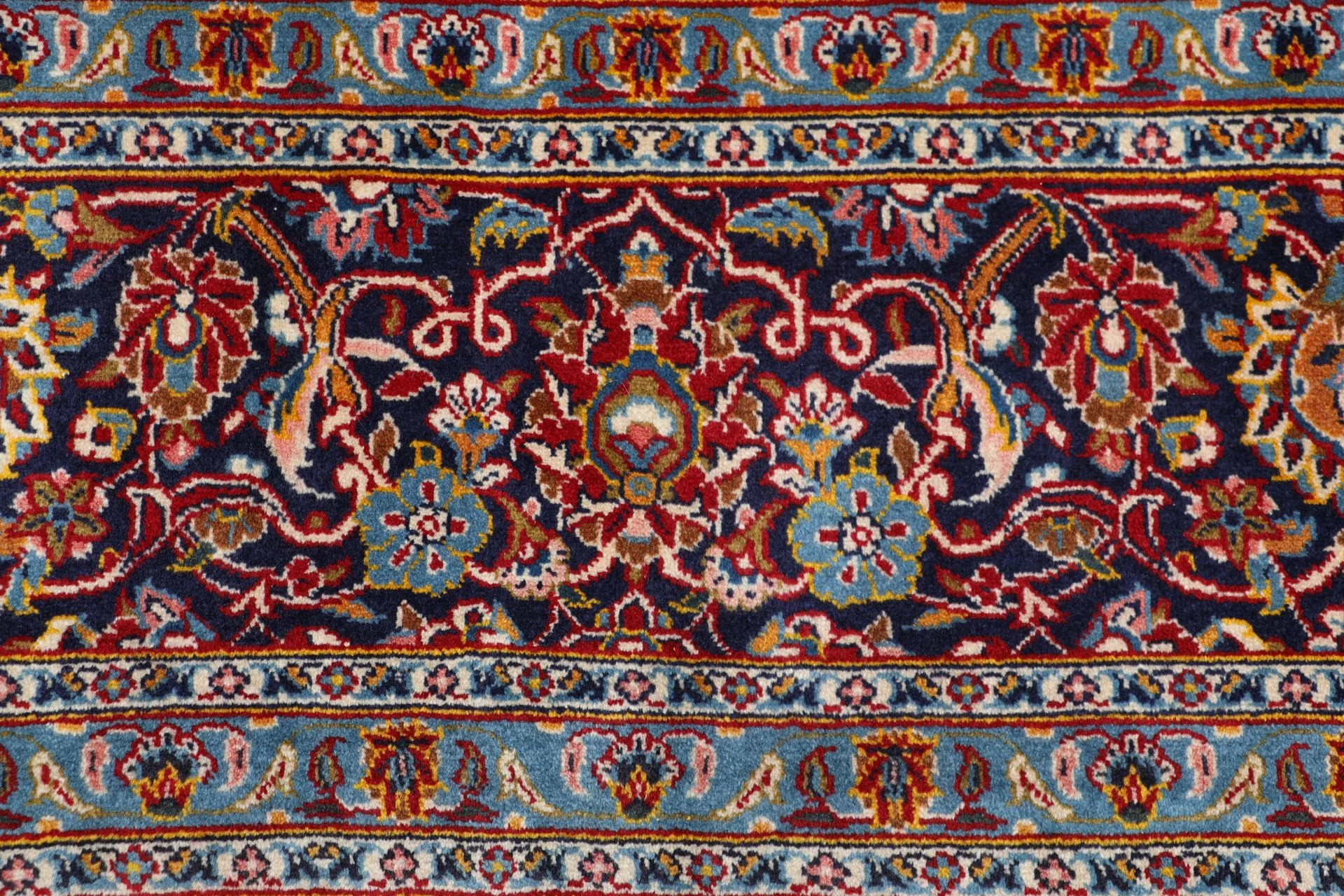 Kashan Perserteppich 255 × 365 cm aus Wolle, handgeknüpft