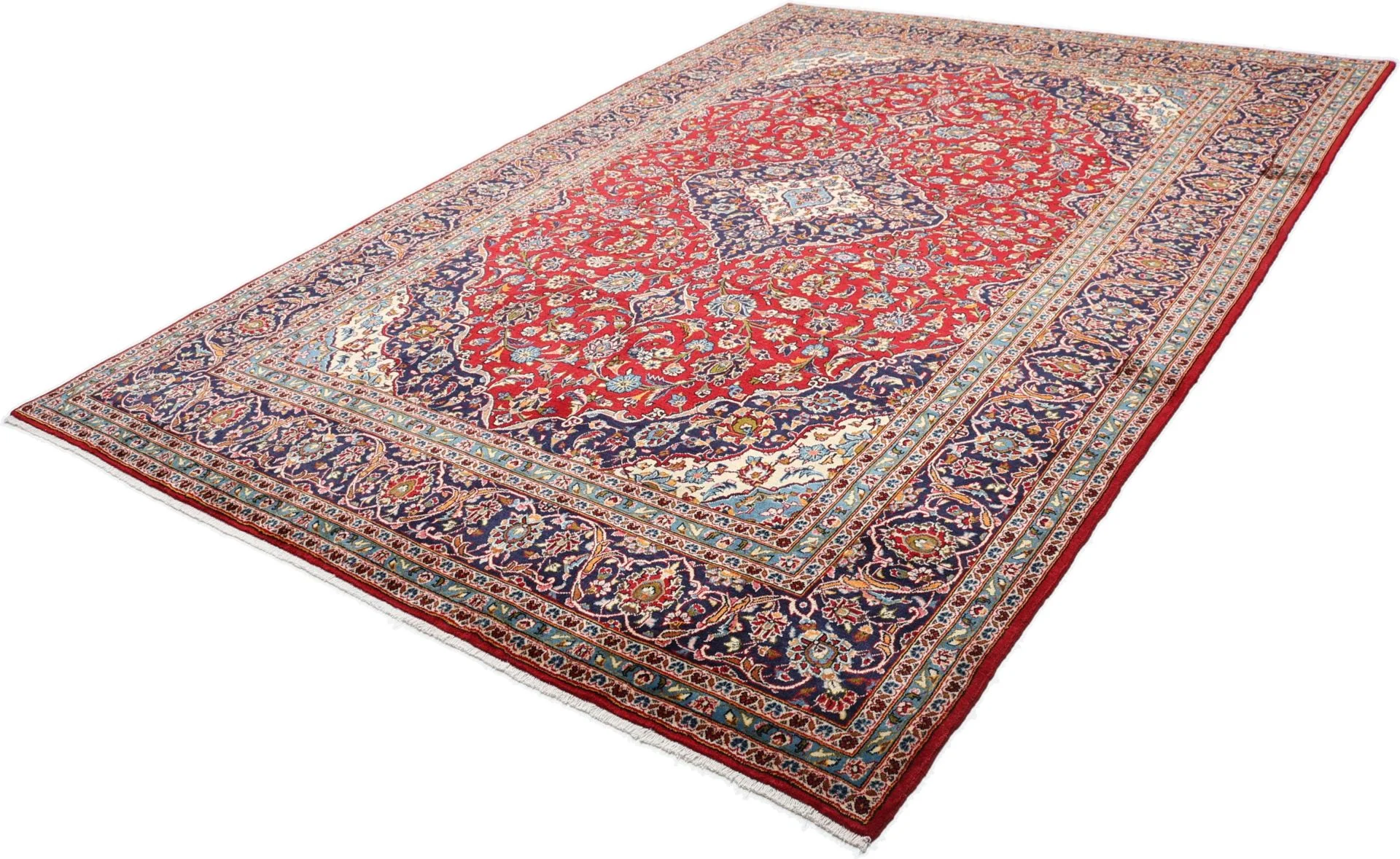 Kashan Perserteppich aus Iran, 250 × 360 cm