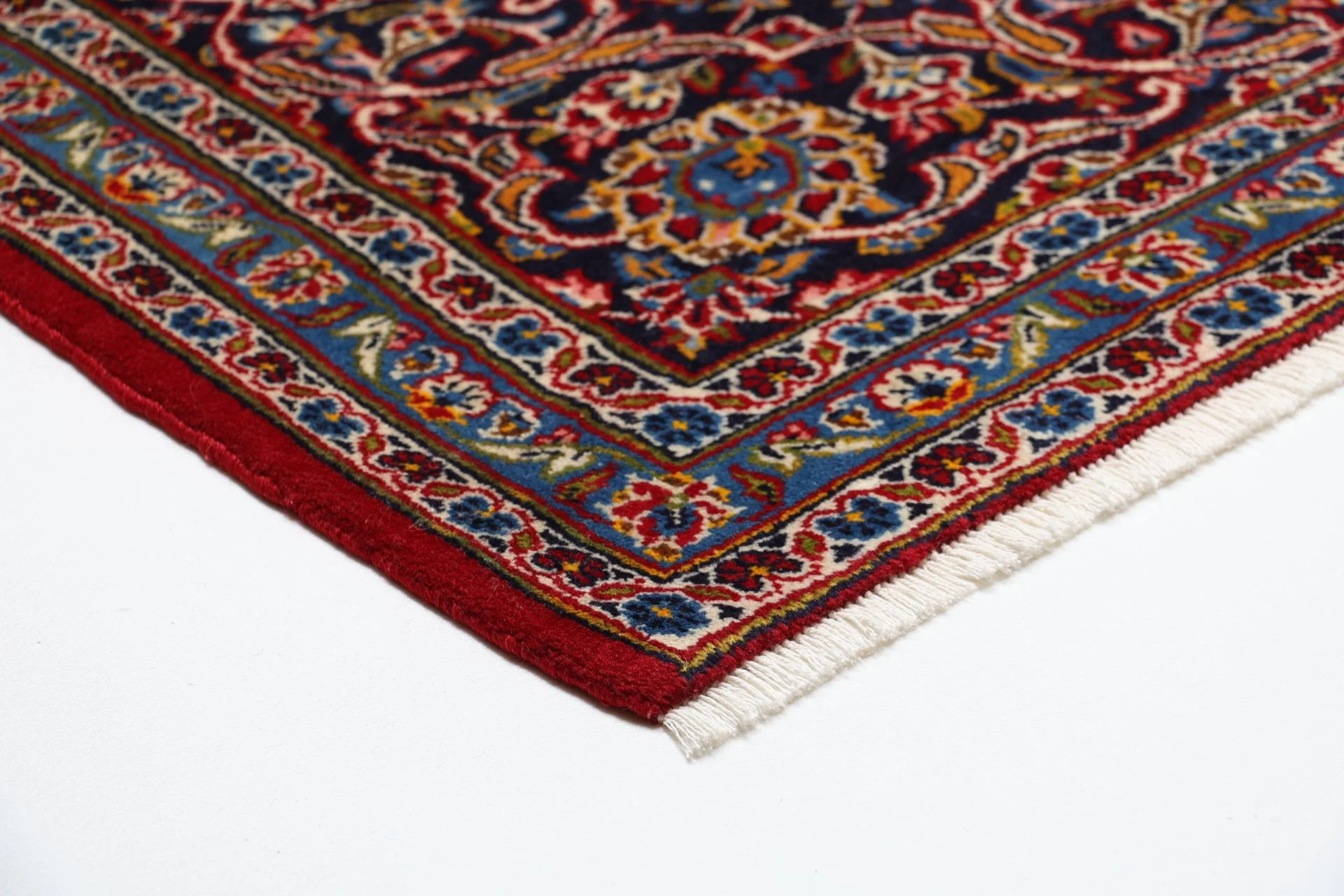 Handgeknüpfter Kashan Perserteppich, 245 × 345 cm, Wolle