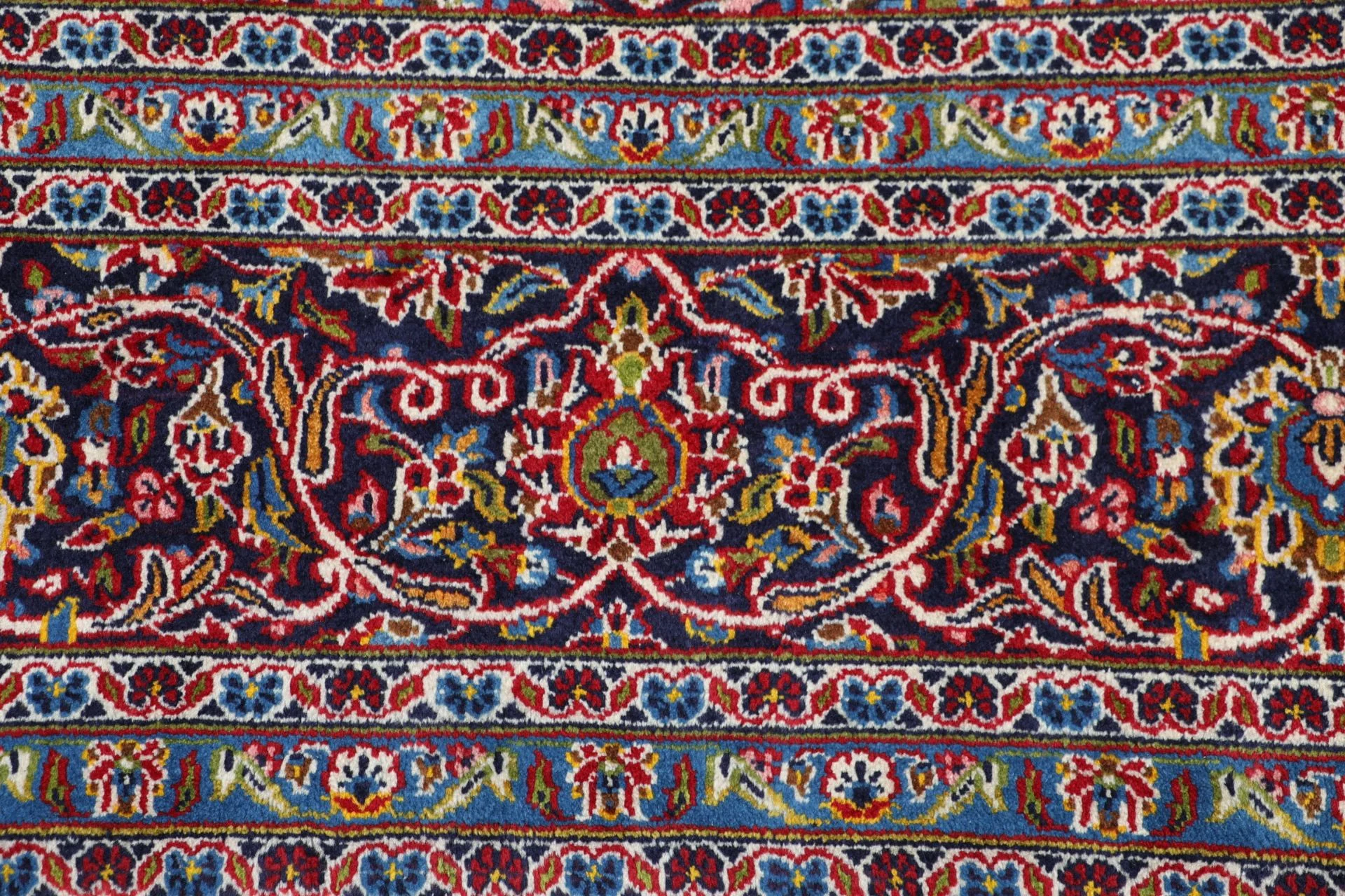 Handgeknüpfter Kashan Perserteppich, 245 × 345 cm, Wolle