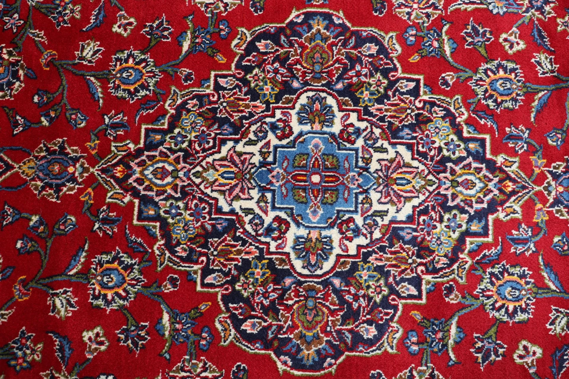 Handgeknüpfter Kashan Perserteppich, 245 × 345 cm, Wolle