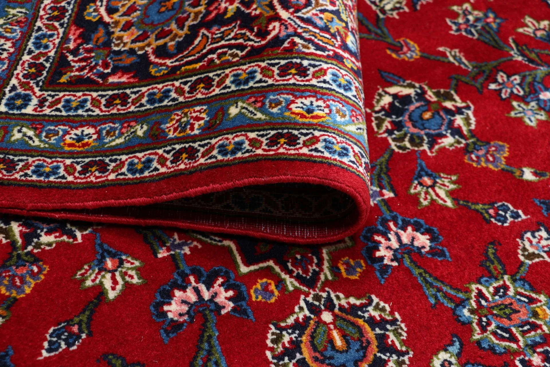 Handgeknüpfter Kashan Perserteppich, 245 × 345 cm, Wolle