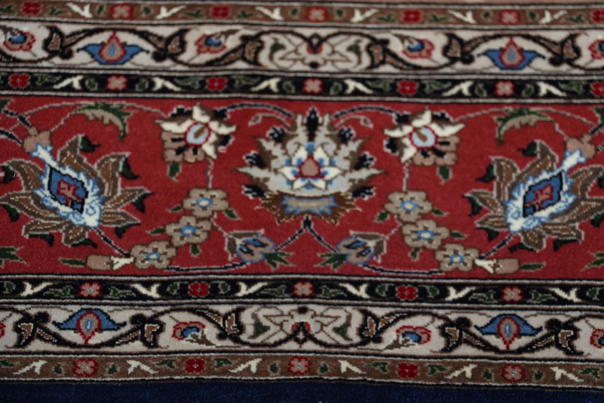 Handgeknüpfter Täbriz Perserteppich, 200 × 248 cm, Wolle & Seide