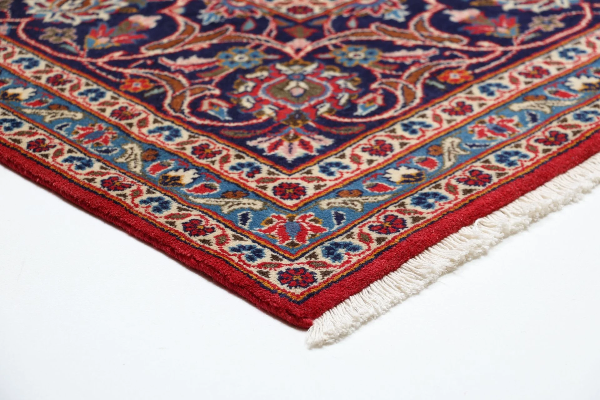 Kashan Perserteppich 245 × 363 cm aus Wolle, handgeknüpft