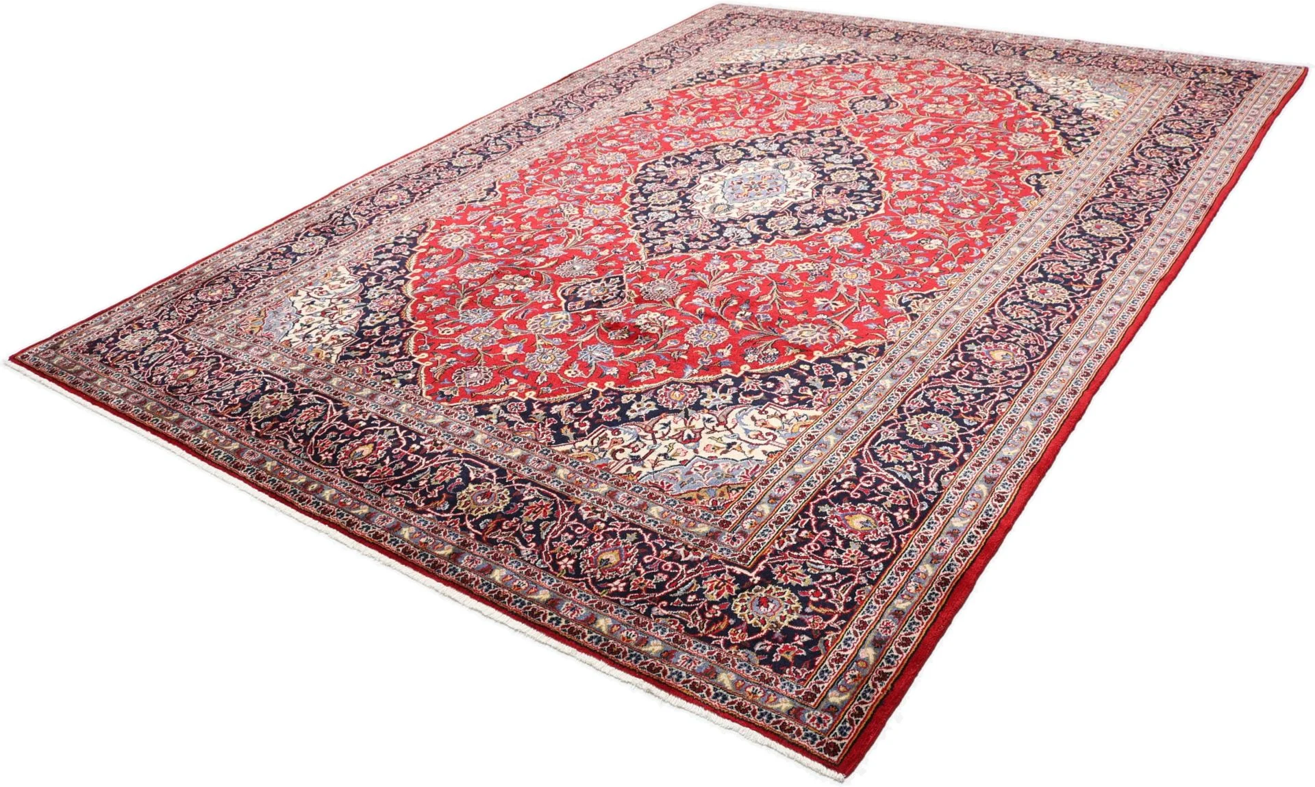 Kashan Perserteppich 247 × 345 cm aus Wolle, handgeknüpft