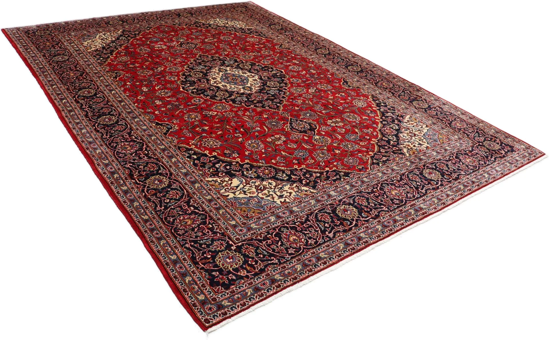 Kashan Perserteppich 247 × 345 cm aus Wolle, handgeknüpft