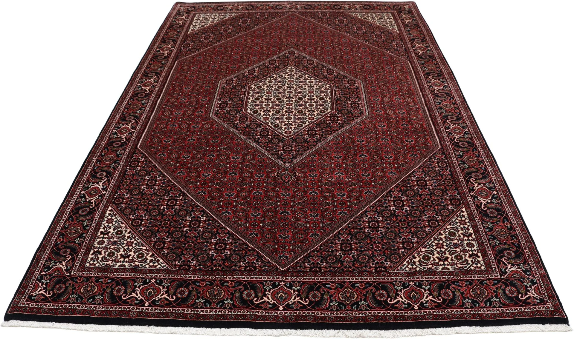 Handgeknüpfter Bijar Perserteppich, 170 × 253 cm, Wolle & Seide