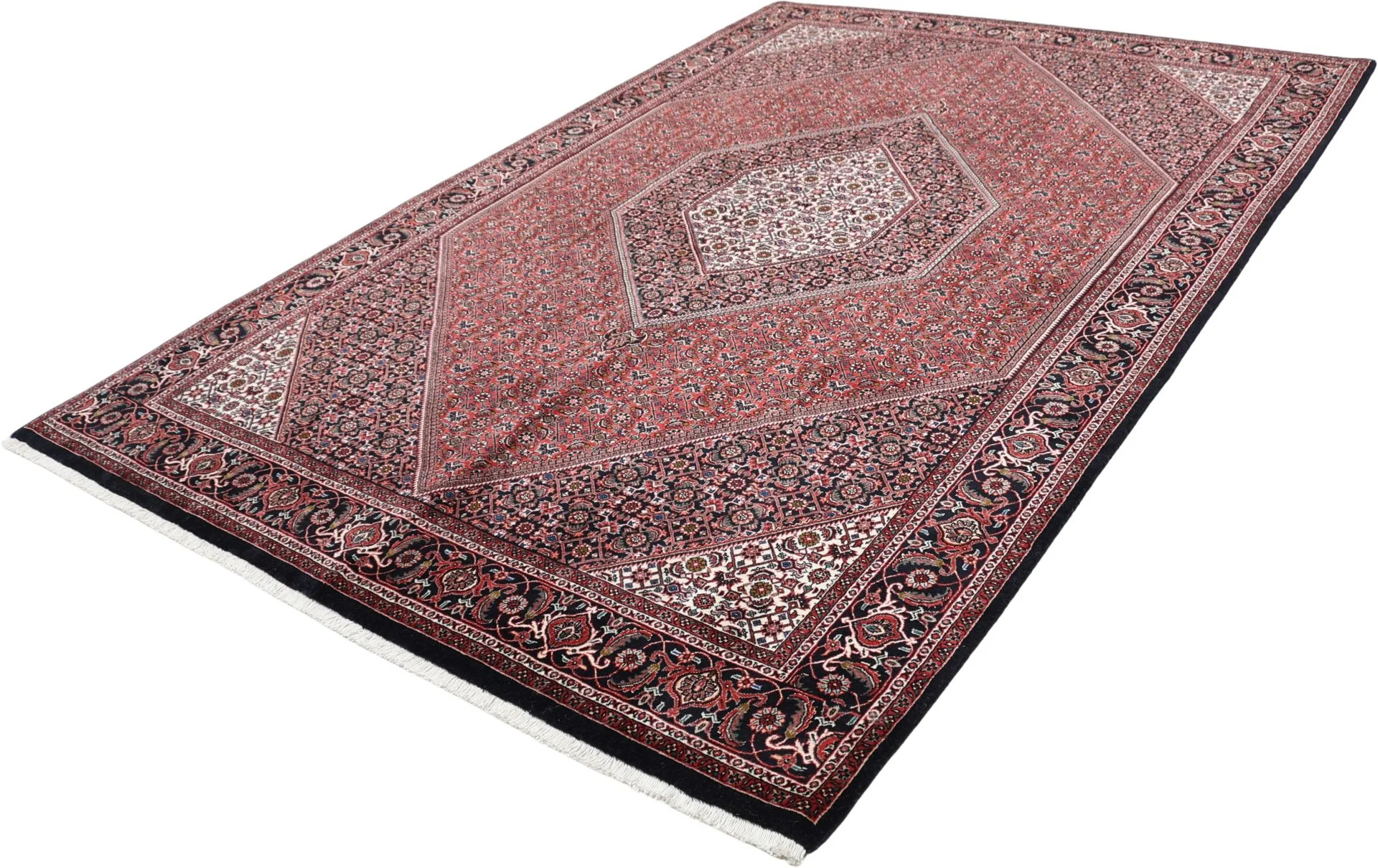 Handgeknüpfter Bijar Perserteppich, 170 × 253 cm, Wolle & Seide