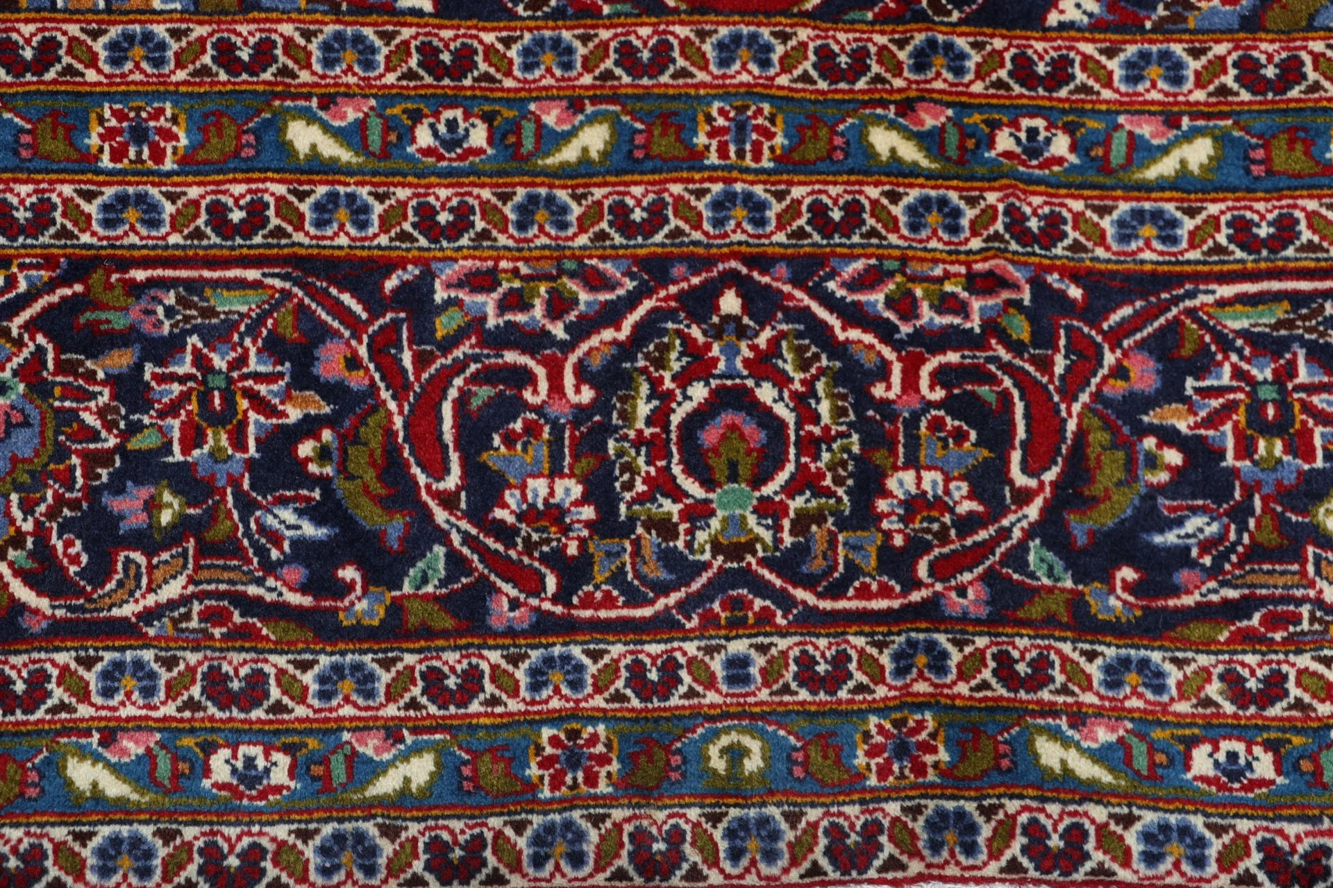 Handgeknüpfter Kashan Perserteppich, 245 × 345 cm, Wolle