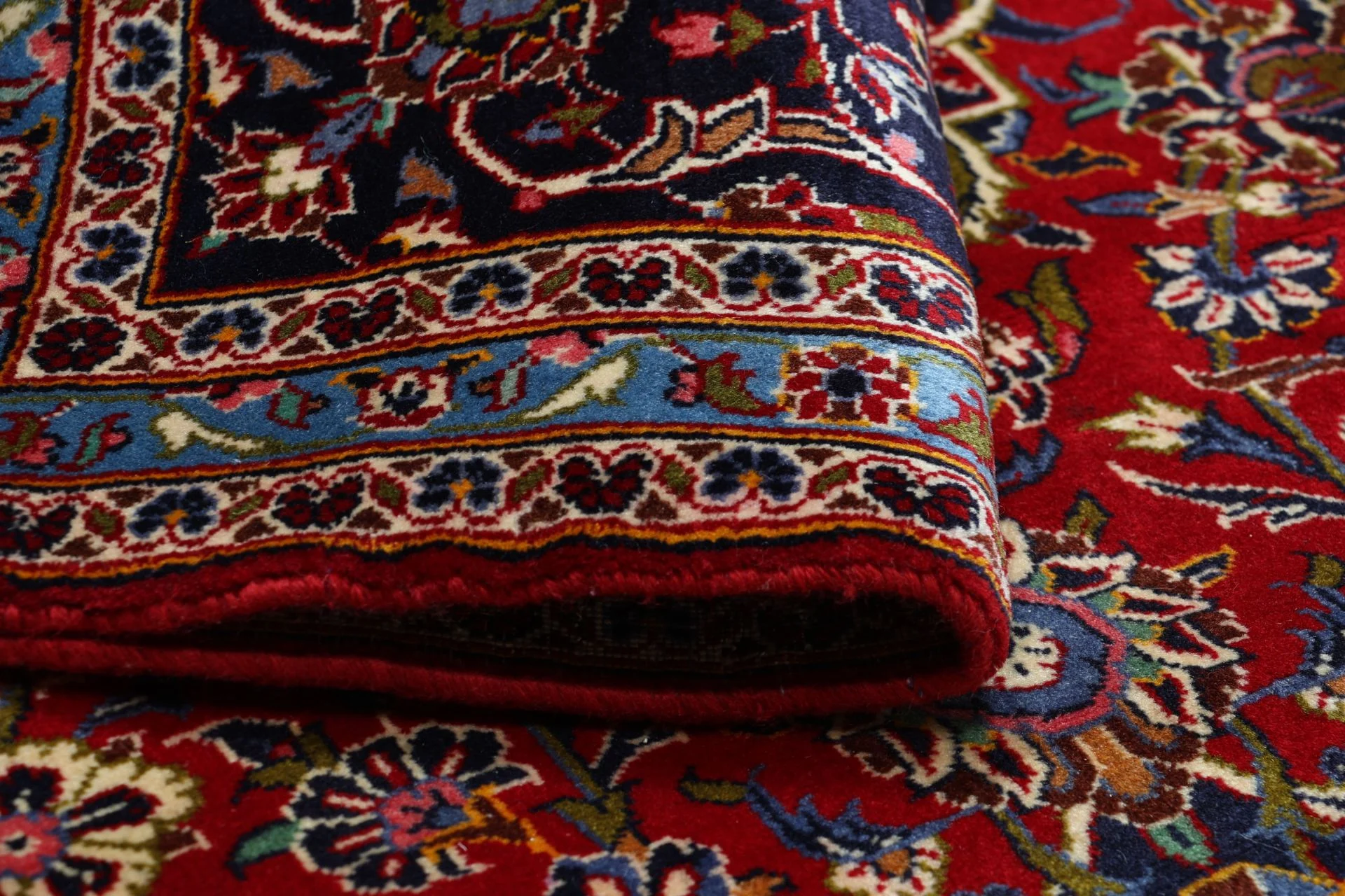 Handgeknüpfter Kashan Perserteppich, 245 × 345 cm, Wolle