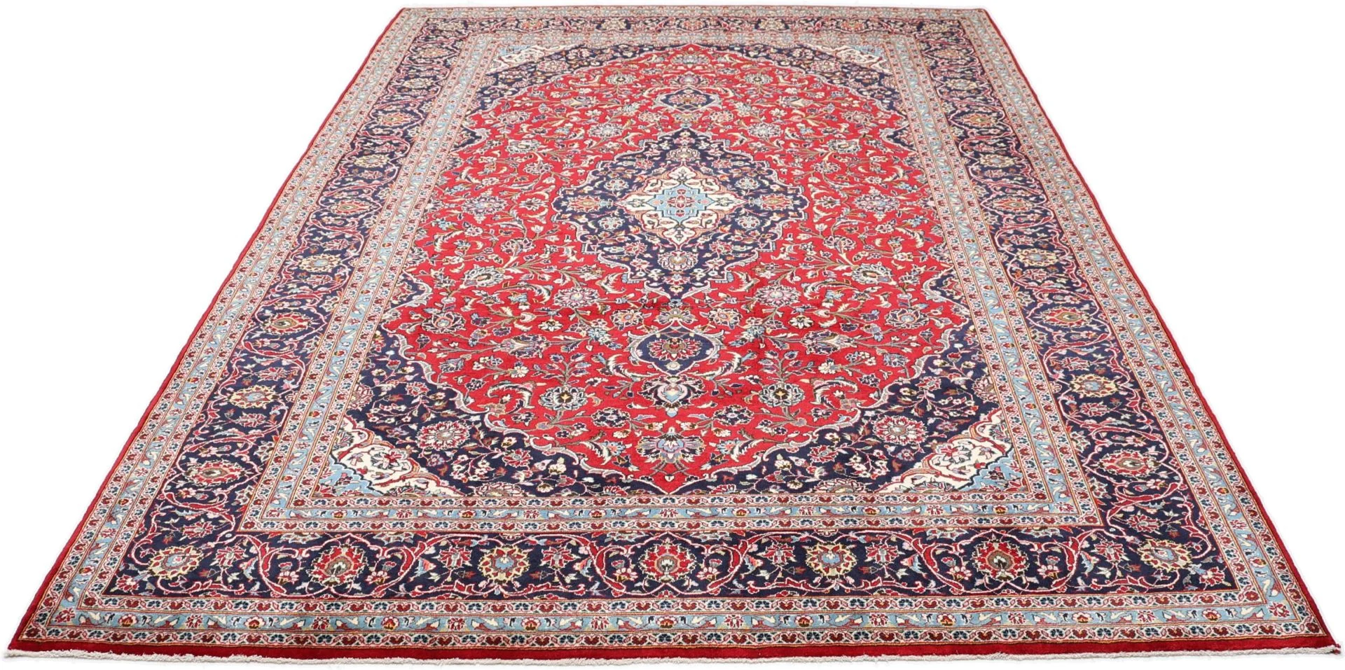 Kashan Perserteppich 250 × 350 cm aus Wolle, handgeknüpft