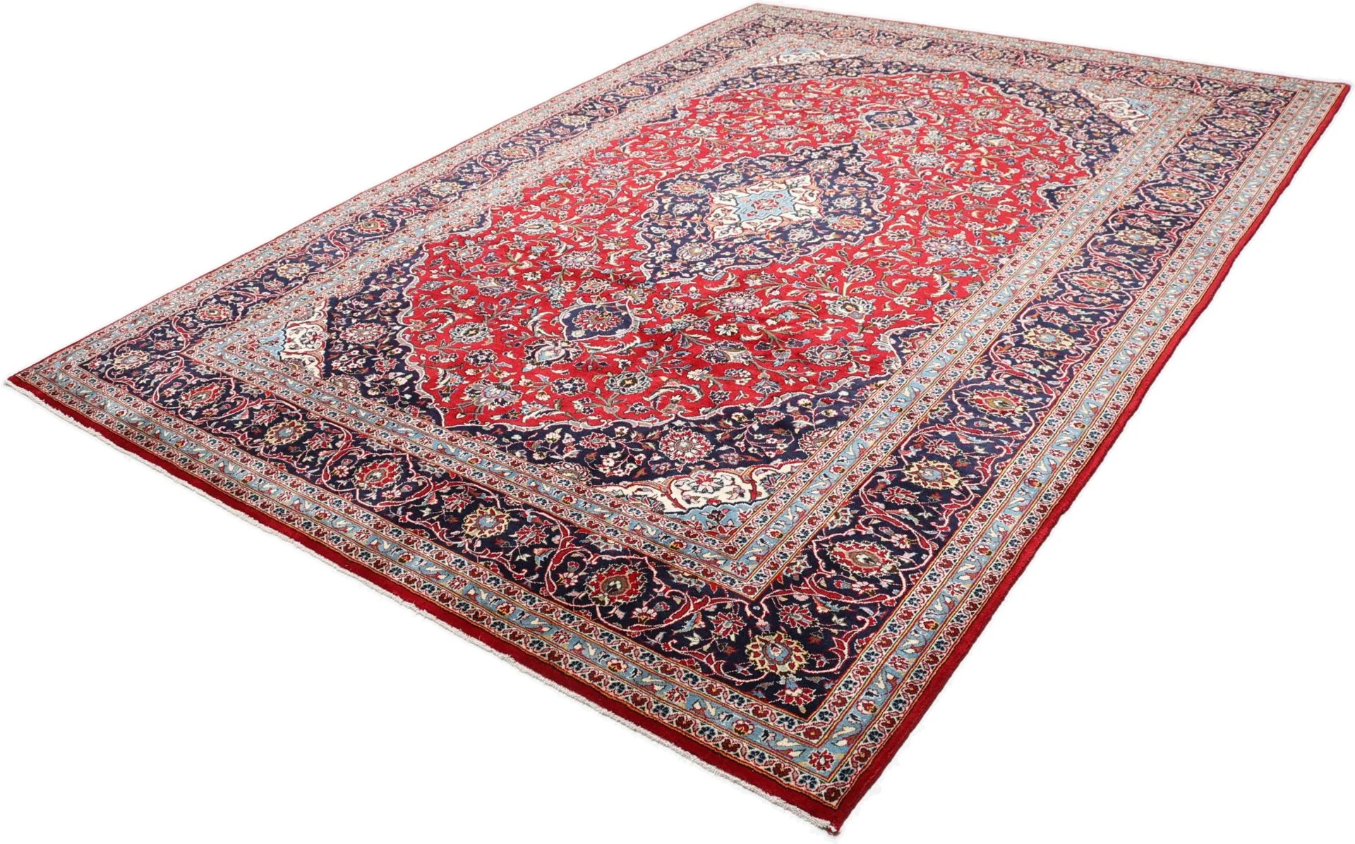 Kashan Perserteppich 250 × 350 cm aus Wolle, handgeknüpft
