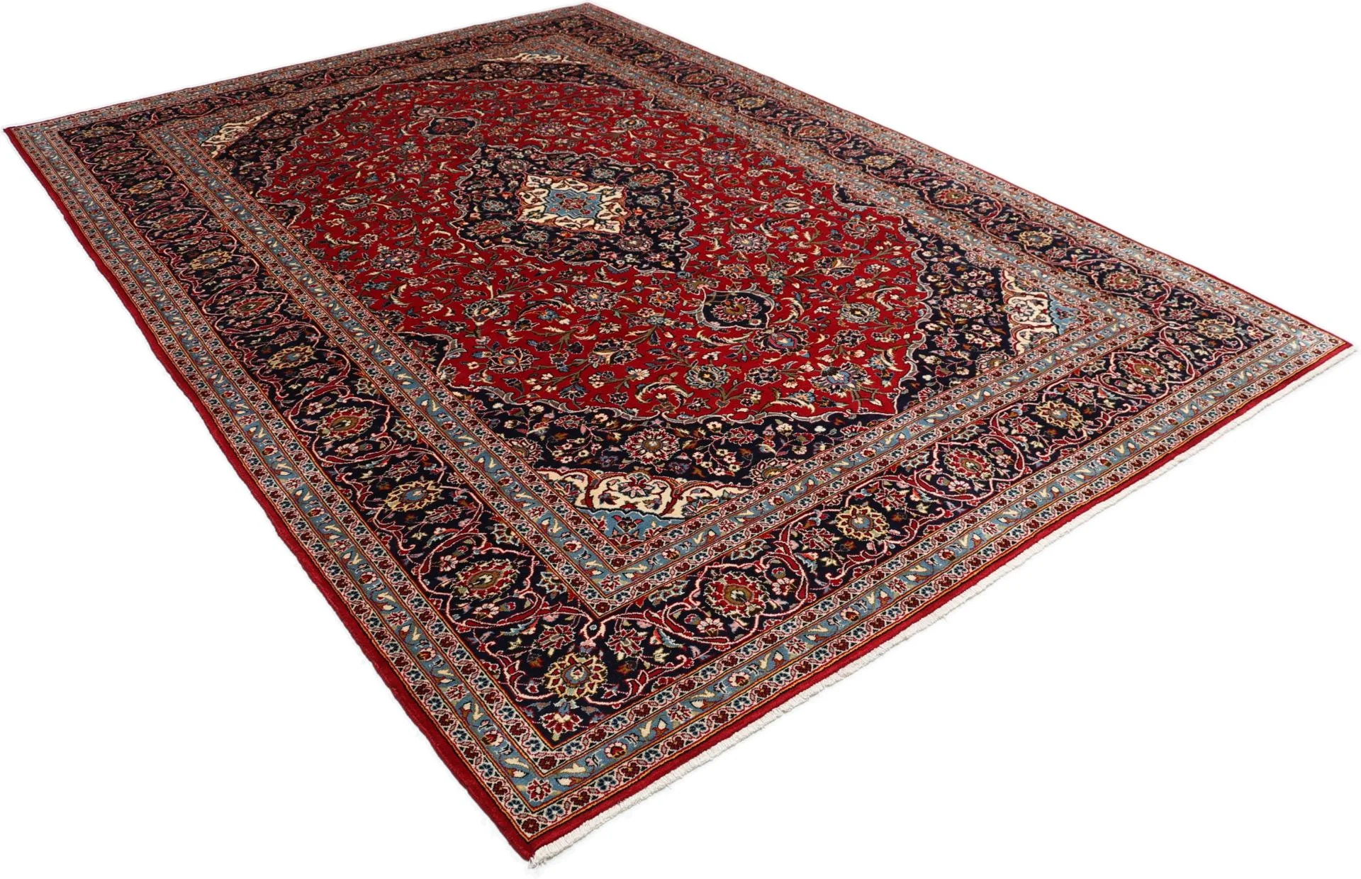 Kashan Perserteppich 250 × 350 cm aus Wolle, handgeknüpft