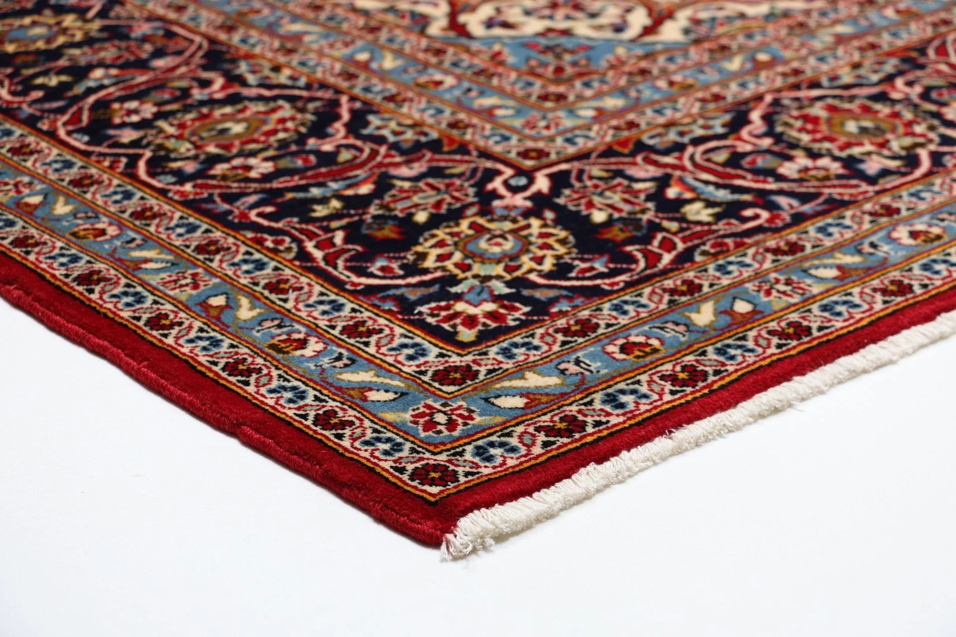 Kashan Perserteppich 250 × 350 cm aus Wolle, handgeknüpft