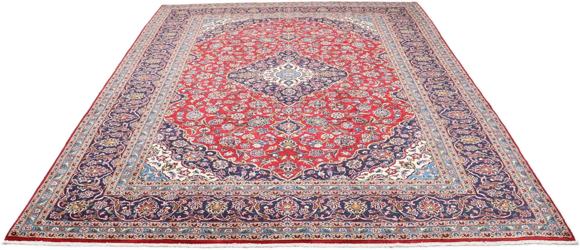 Handgeknüpfter Kashan Perserteppich 250 × 343 cm