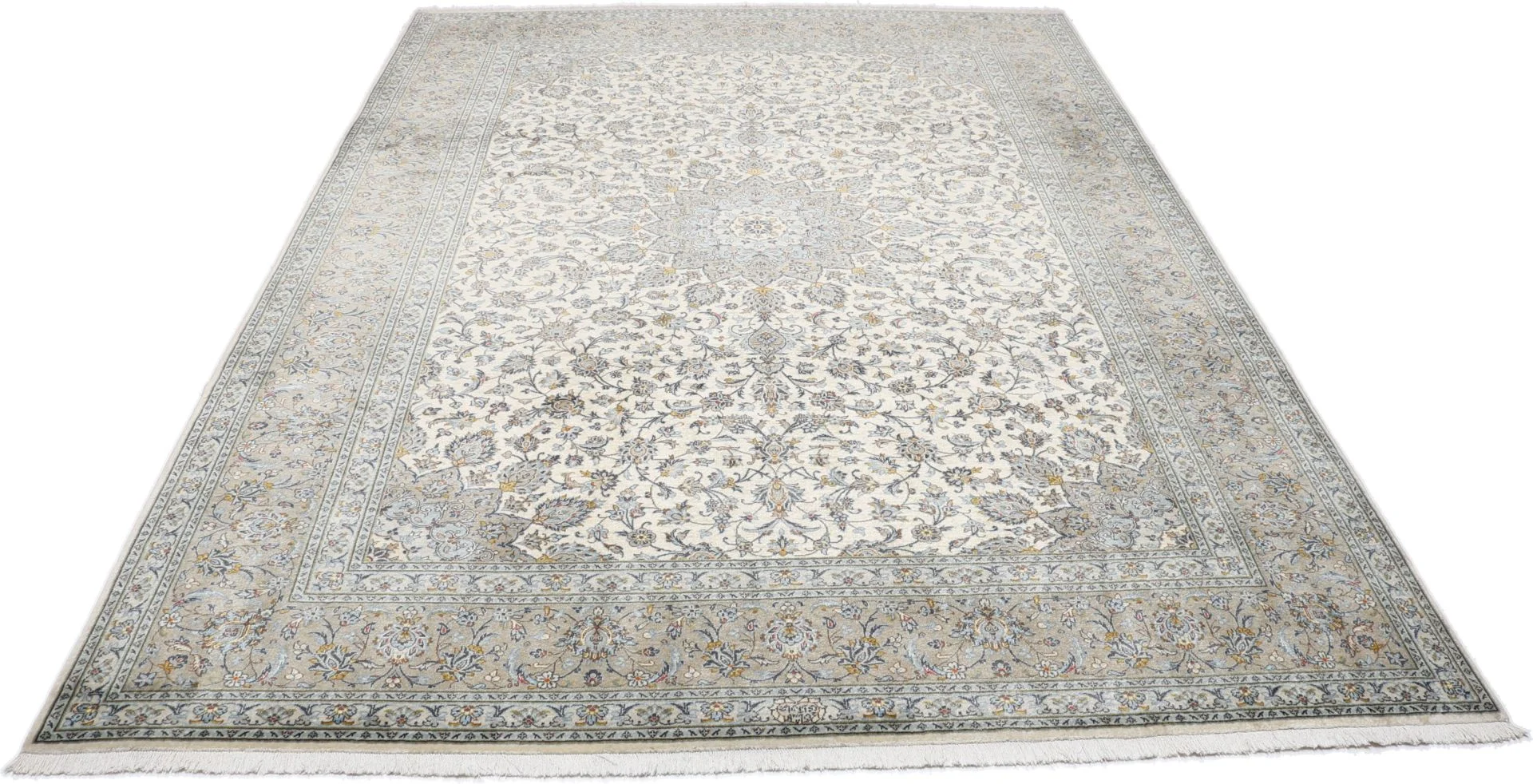 Handgeknüpfter Kashan Perserteppich, 249 × 342 cm, Wolle