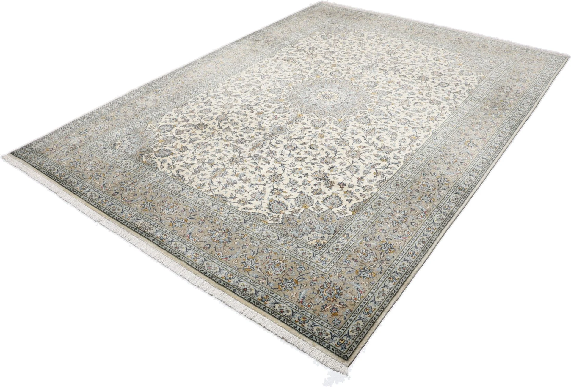 Handgeknüpfter Kashan Perserteppich, 249 × 342 cm, Wolle