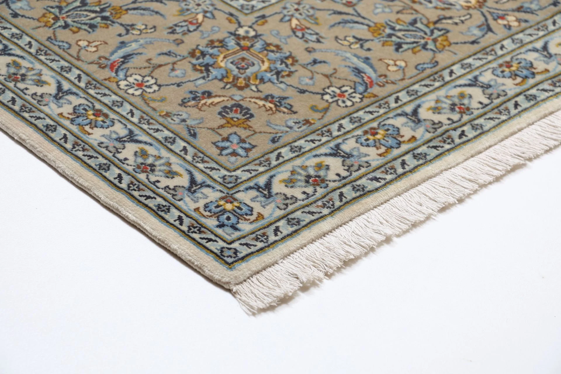 Handgeknüpfter Kashan Perserteppich, 249 × 342 cm, Wolle