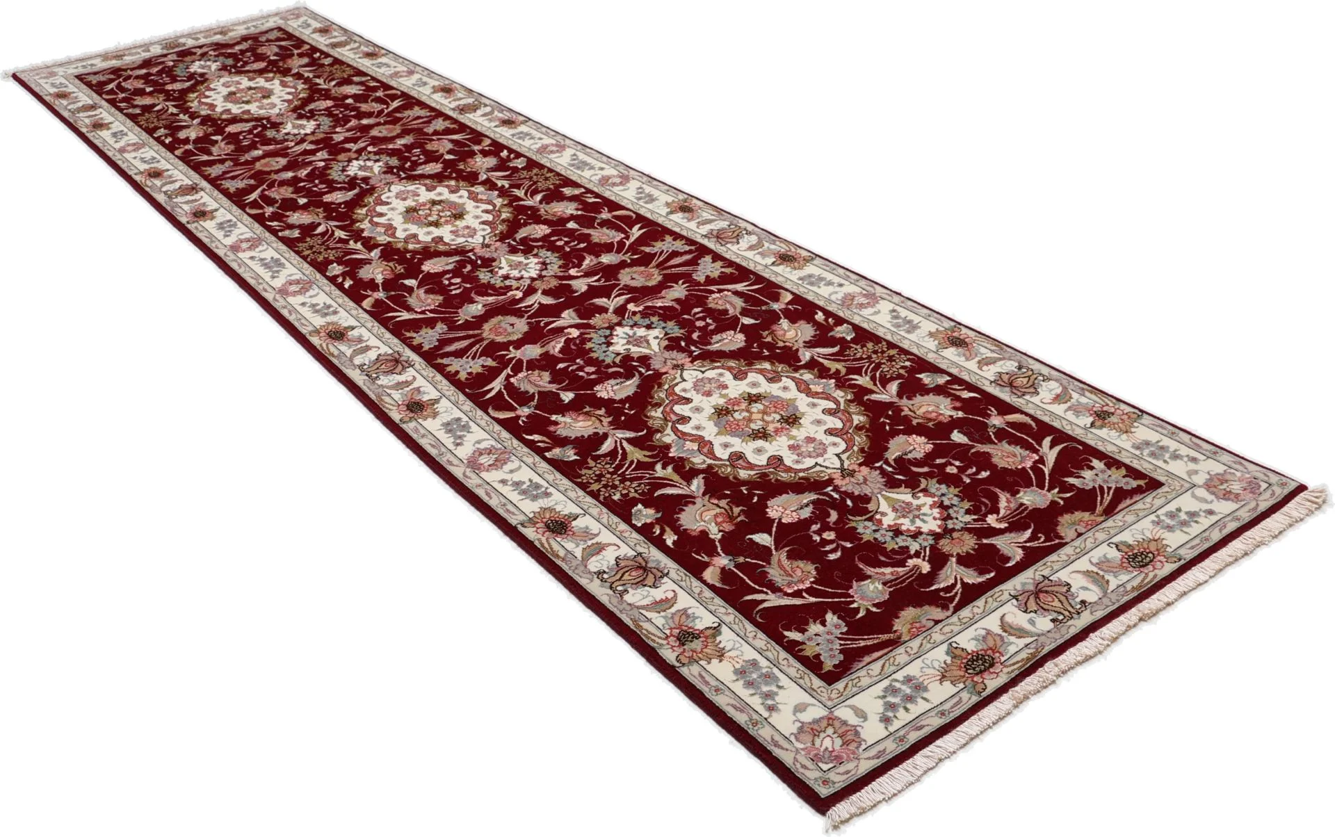 Täbriz Perserteppich aus Iran, 82 × 333 cm
