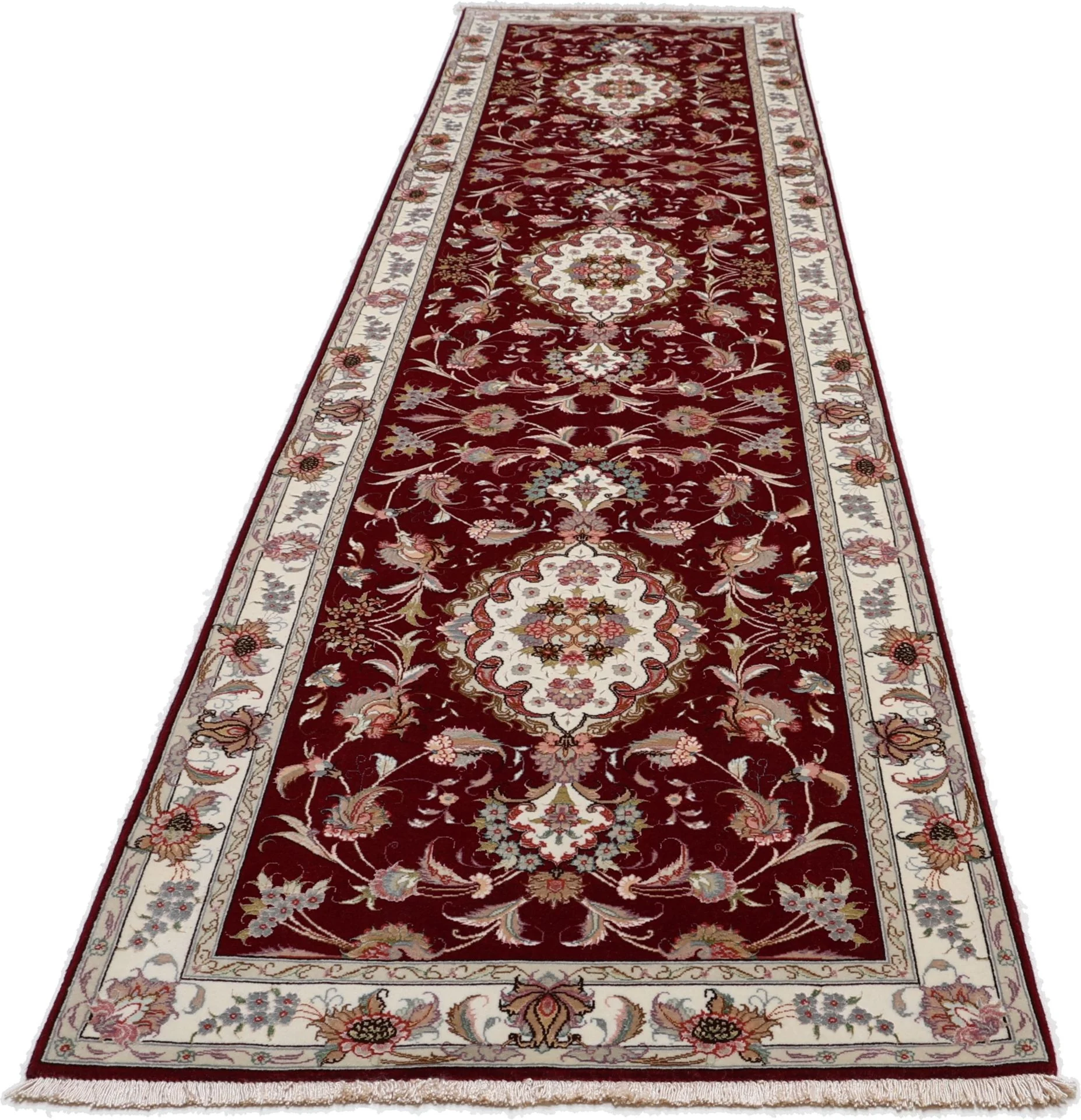 Täbriz Perserteppich aus Iran, 82 × 333 cm