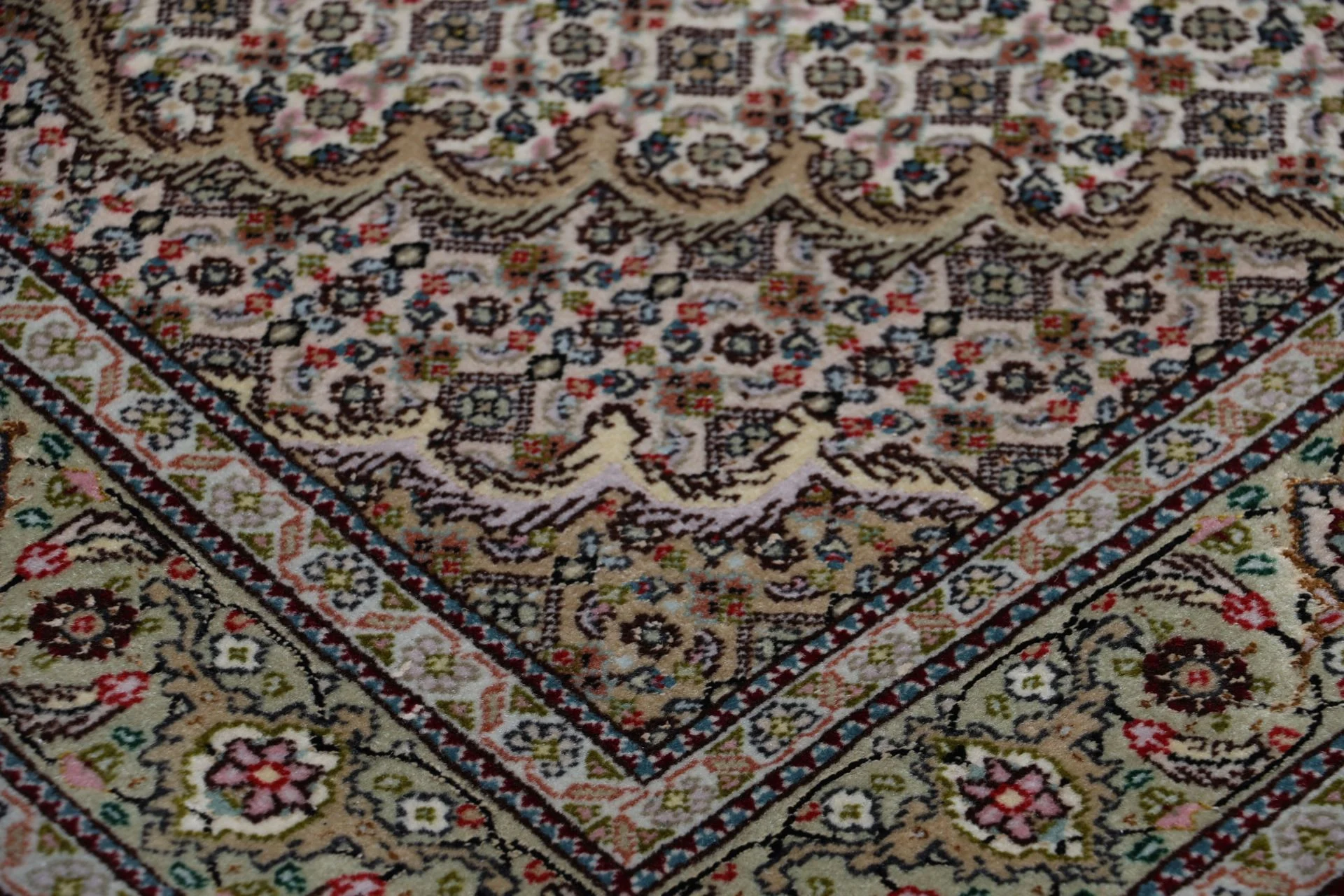 Handgeknüpfter Täbriz Perserteppich, 88 × 354 cm, Wolle