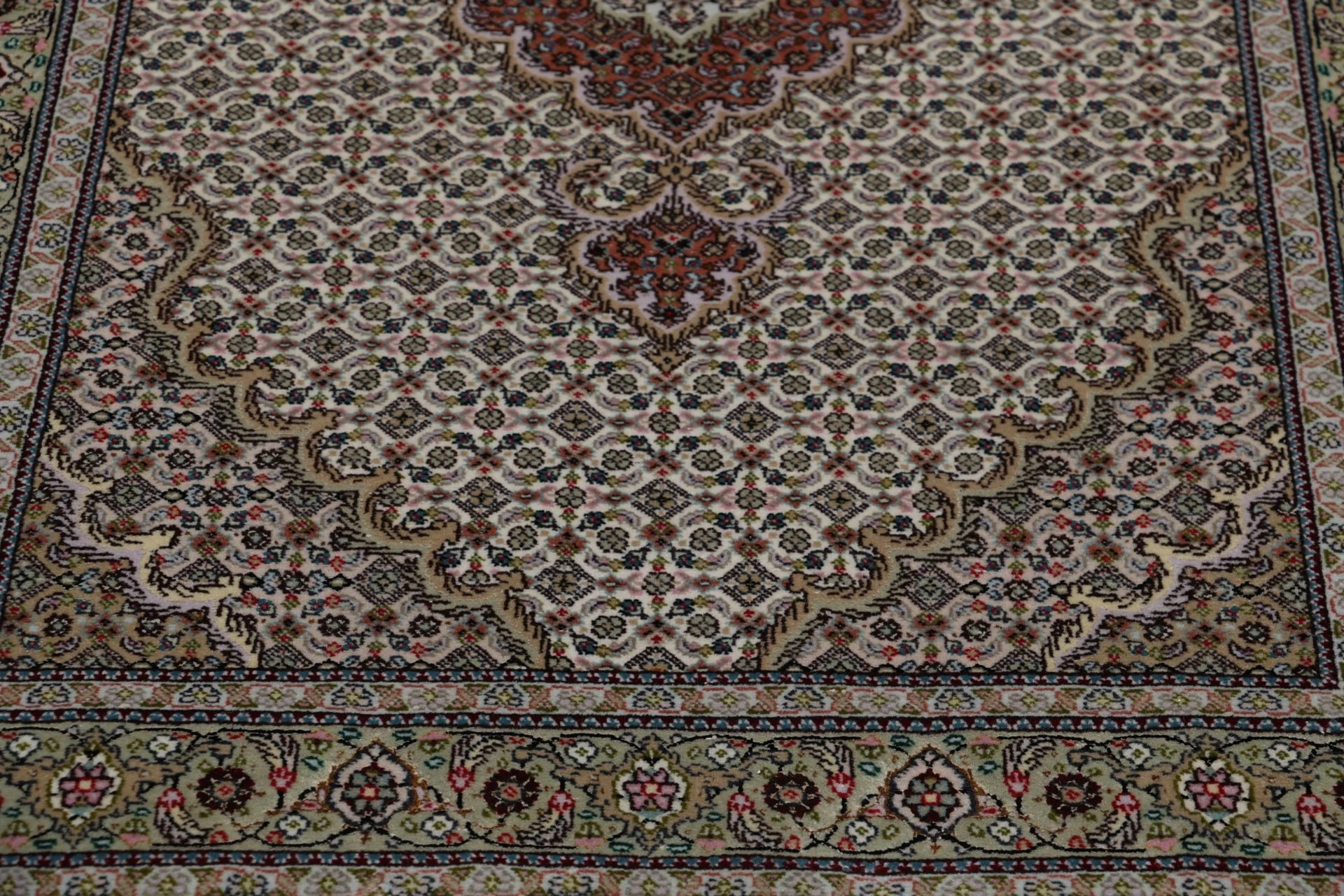 Handgeknüpfter Täbriz Perserteppich, 88 × 354 cm, Wolle