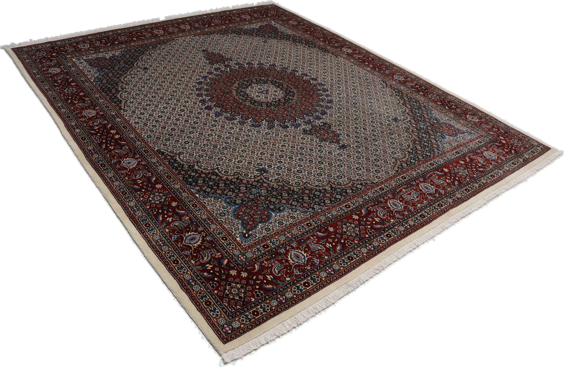 Moud Perserteppich 253 × 300 cm aus Wolle, handgeknüpft