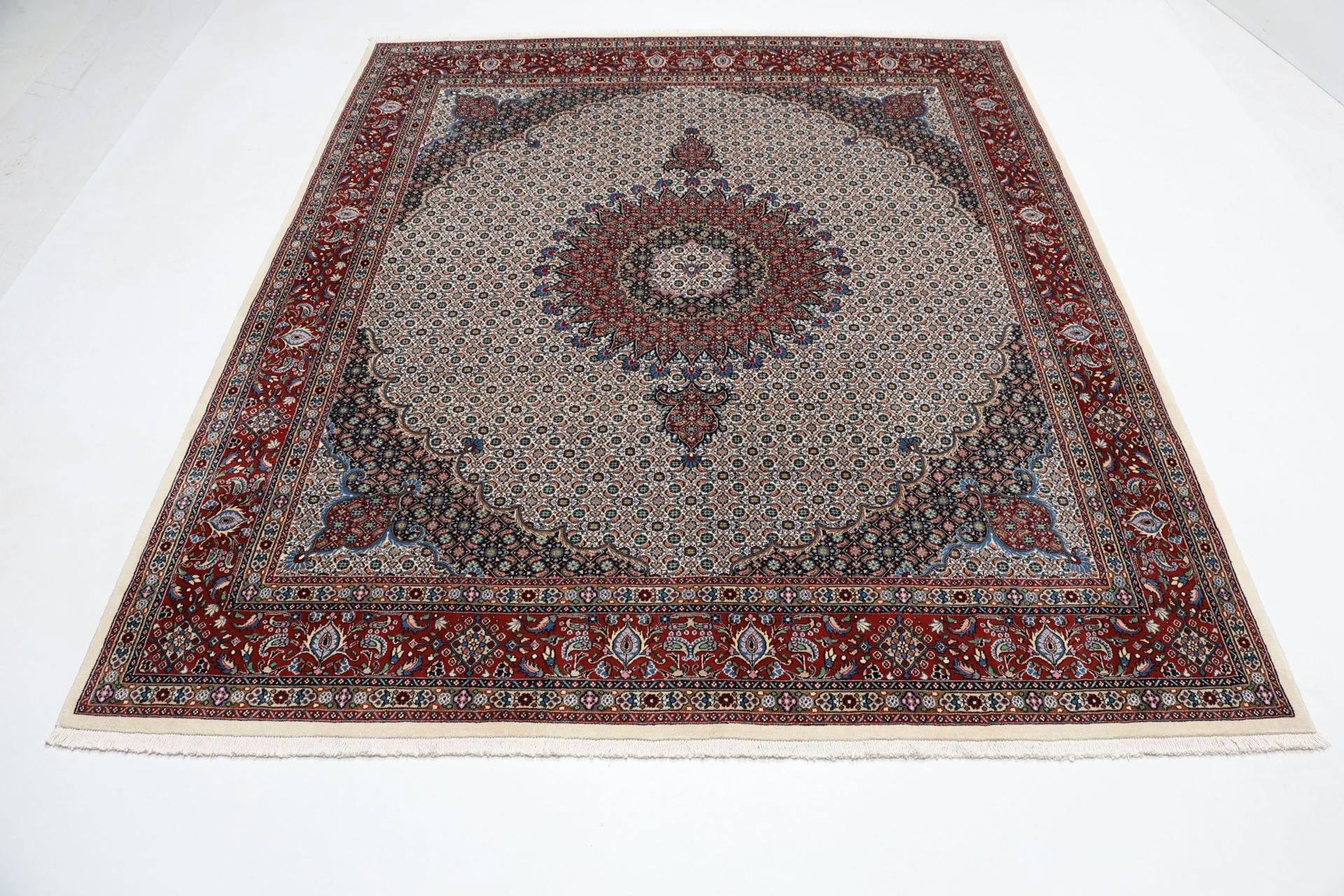 Moud Perserteppich 253 × 300 cm aus Wolle, handgeknüpft
