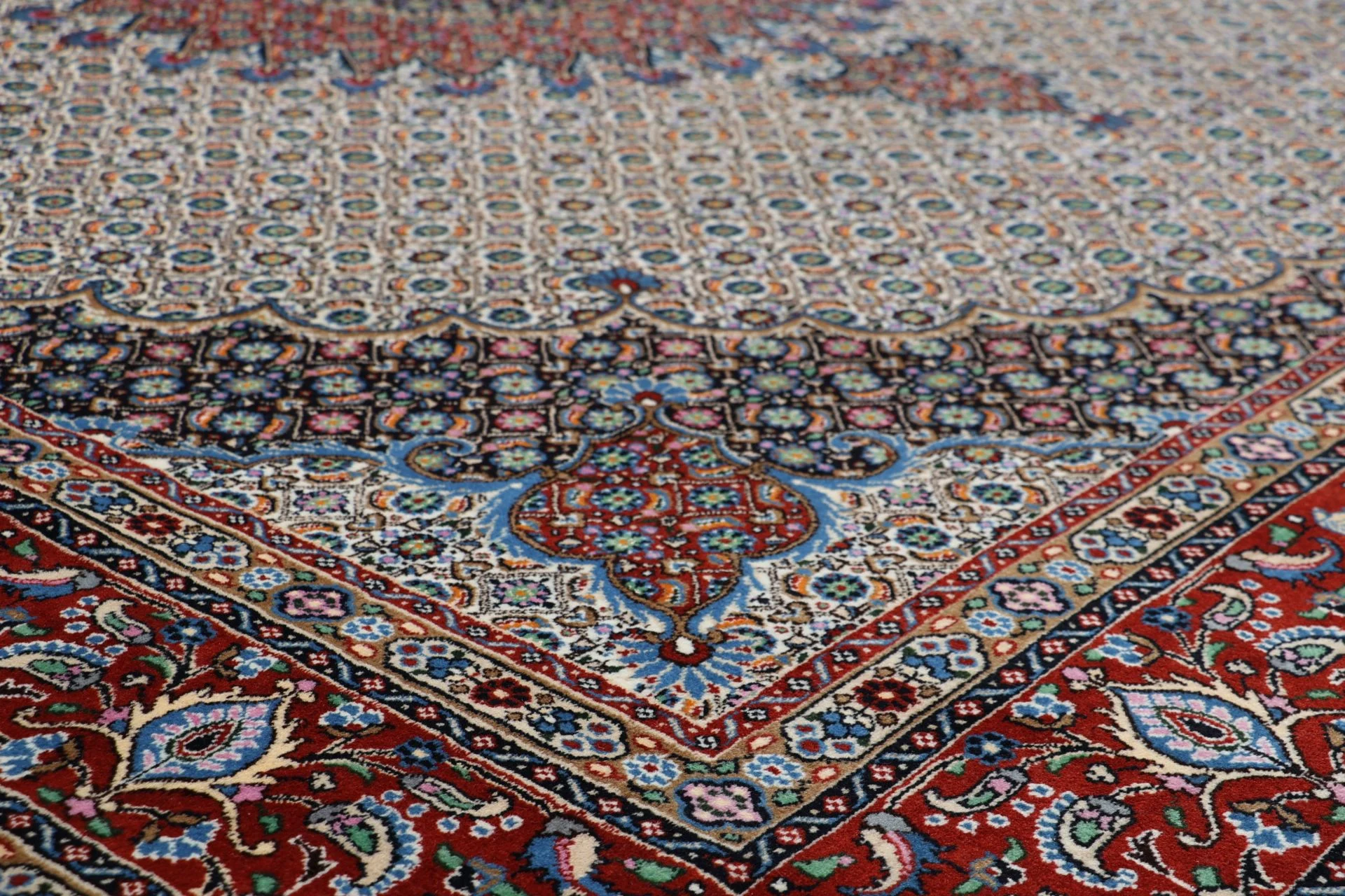 Moud Perserteppich 253 × 300 cm aus Wolle, handgeknüpft