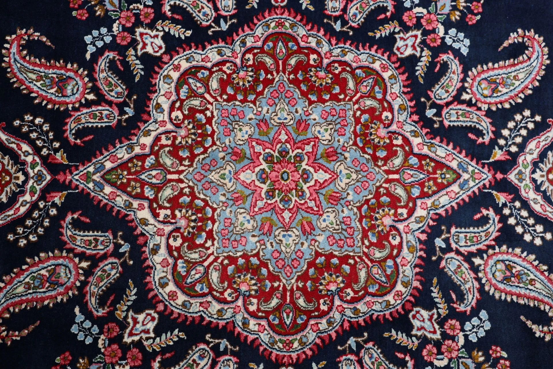 Handgeknüpfter Kerman Perserteppich, 275 × 360 cm, Wolle