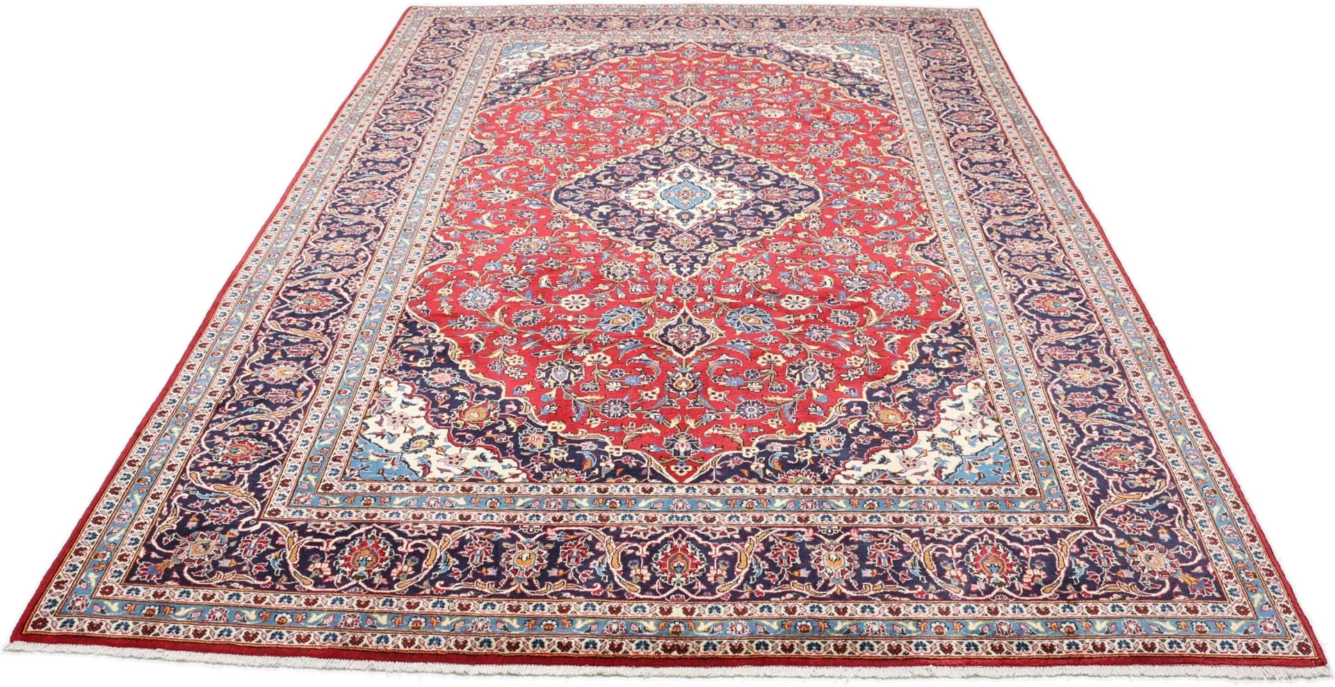 Handgeknüpfter Kashan Perserteppich 245 × 345 cm