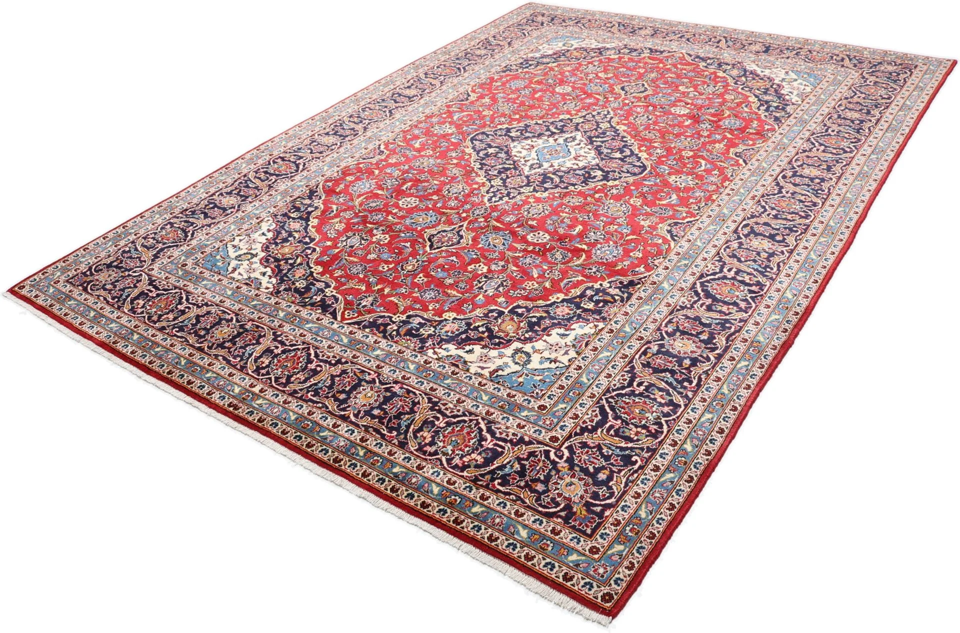 Handgeknüpfter Kashan Perserteppich 245 × 345 cm