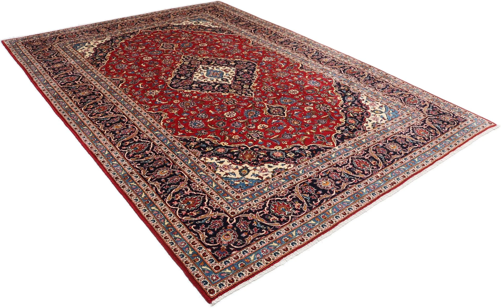Handgeknüpfter Kashan Perserteppich 245 × 345 cm