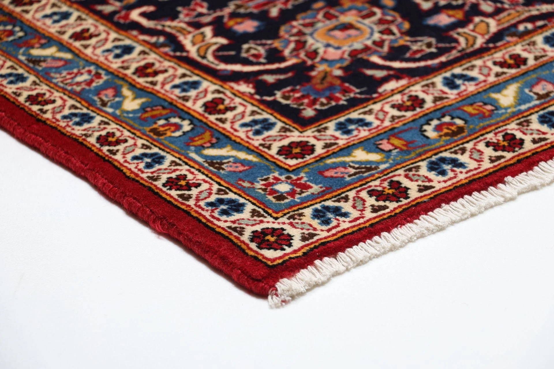 Handgeknüpfter Kashan Perserteppich 245 × 345 cm