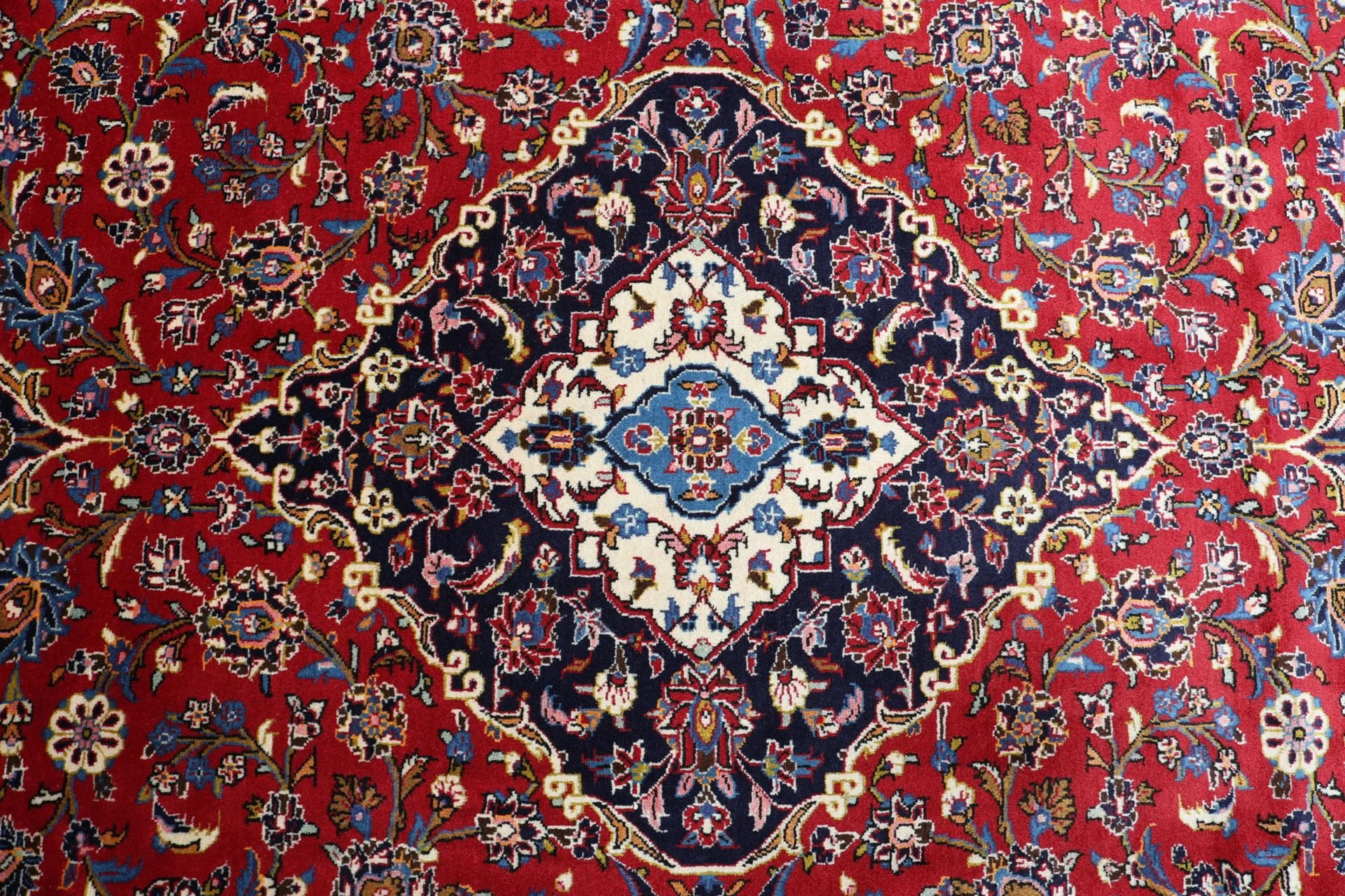 Handgeknüpfter Kashan Perserteppich 245 × 345 cm