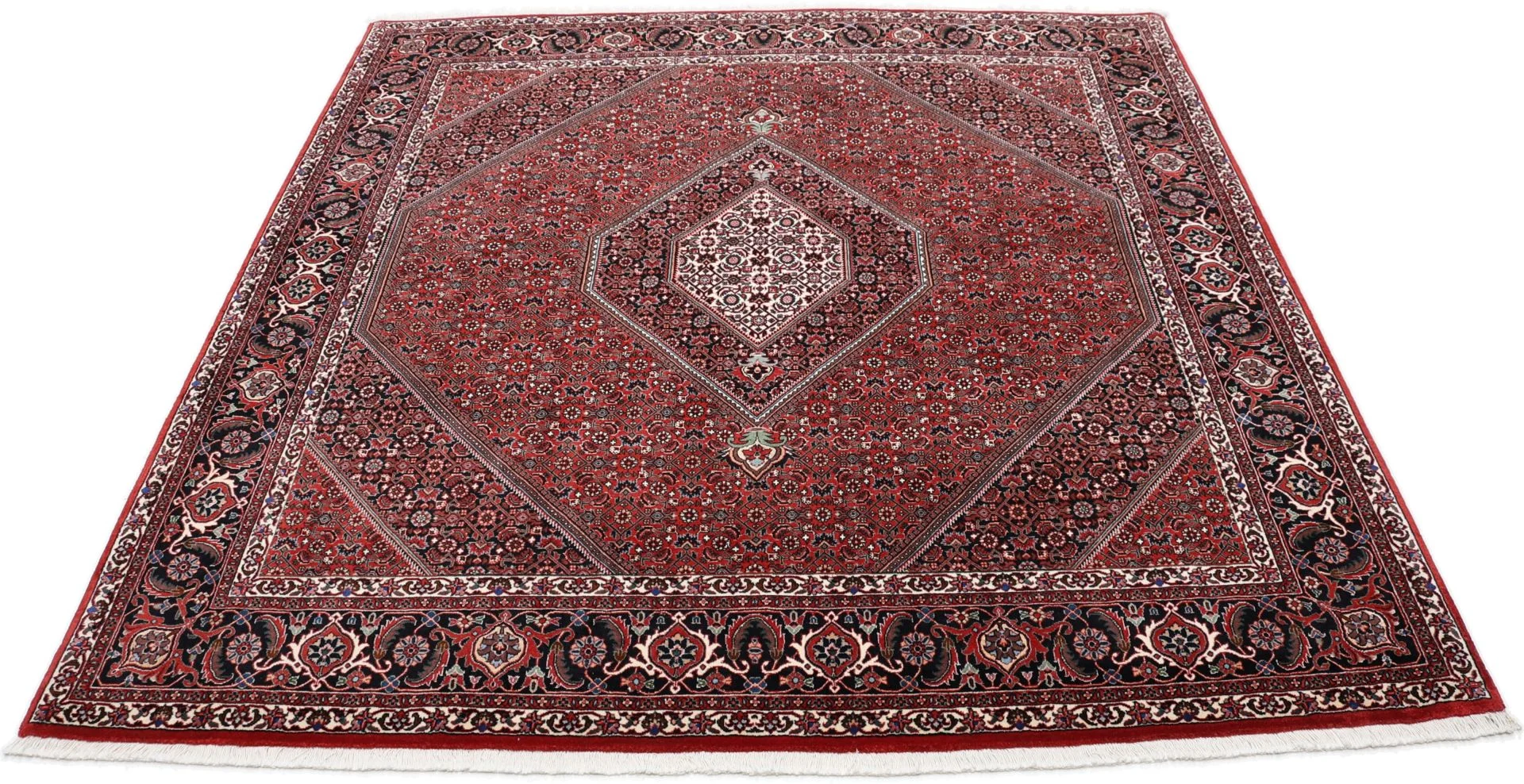 Bijar Perserteppich aus Iran, 206 × 212 cm