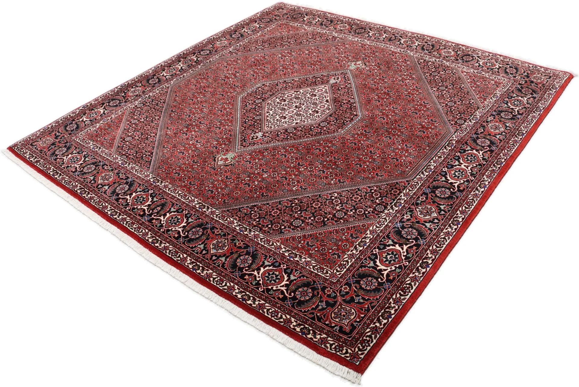 Bijar Perserteppich aus Iran, 206 × 212 cm