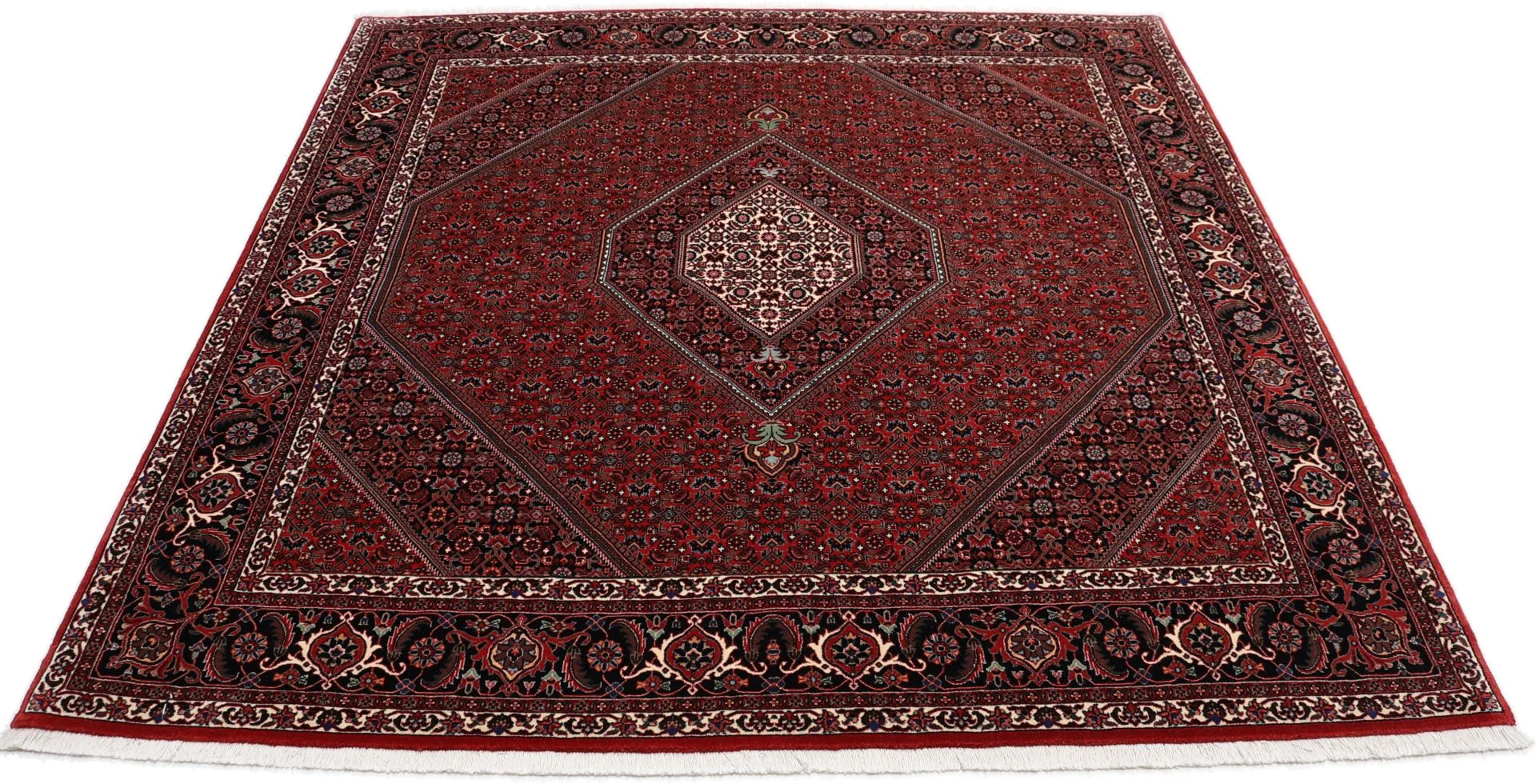 Bijar Perserteppich aus Iran, 206 × 212 cm