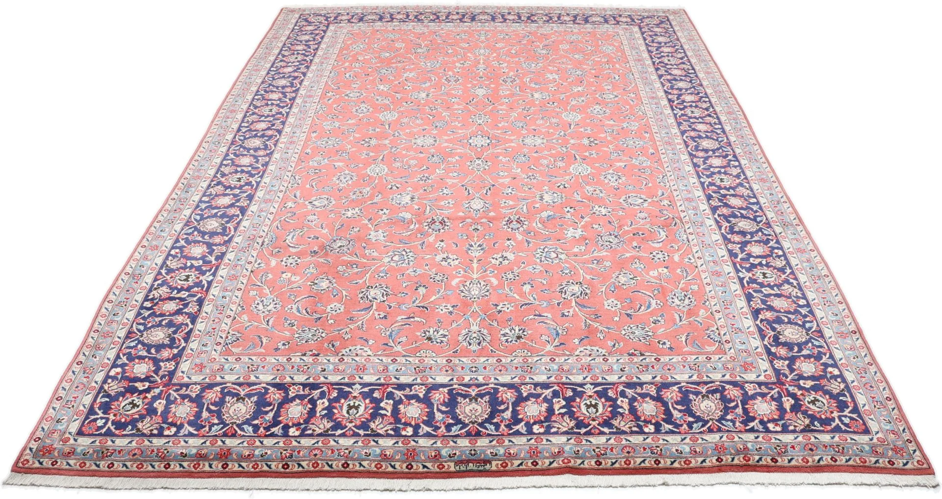 Kashan Perserteppich 252 × 358 cm aus Wolle, handgeknüpft