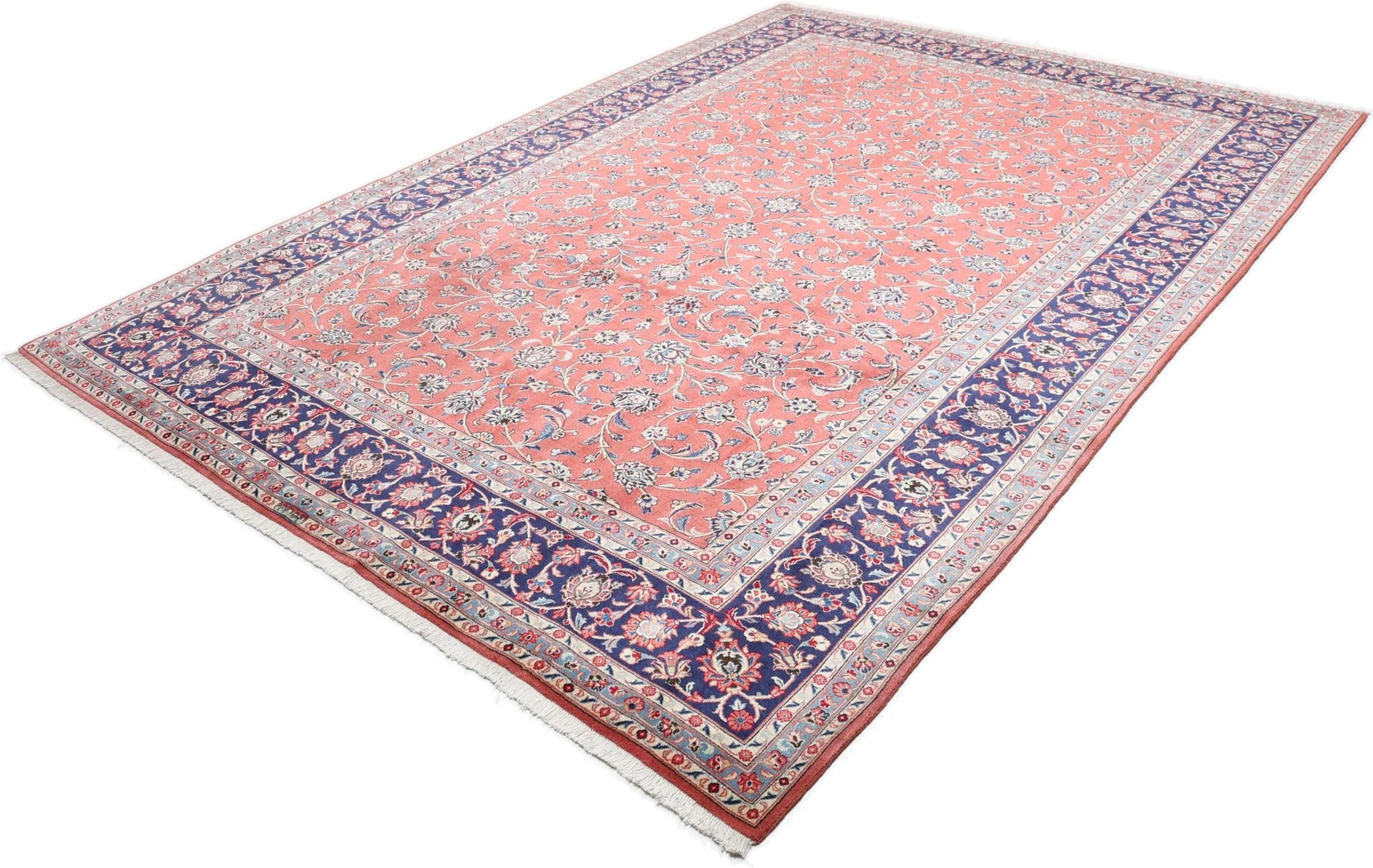 Kashan Perserteppich 252 × 358 cm aus Wolle, handgeknüpft