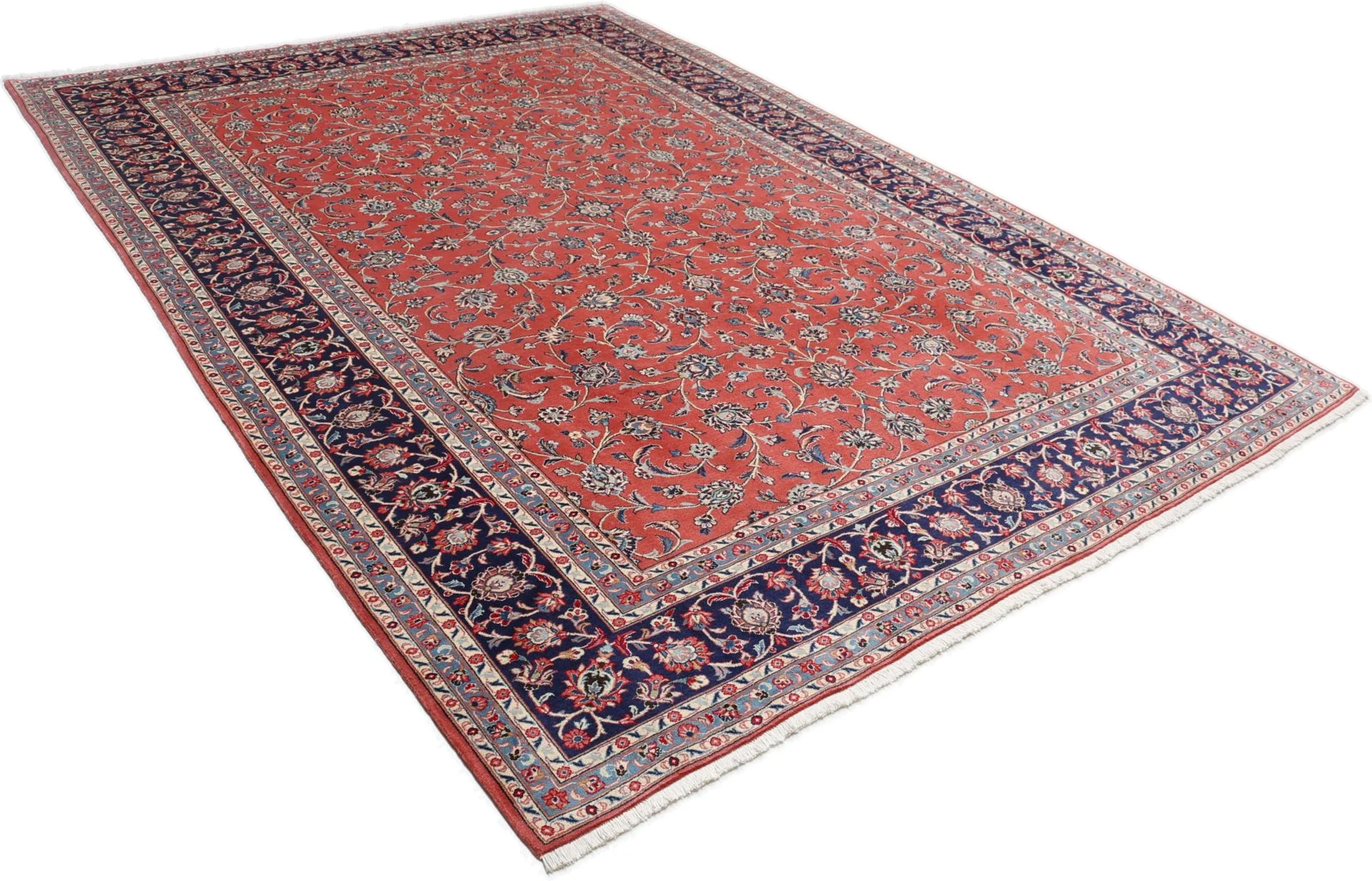 Kashan Perserteppich 252 × 358 cm aus Wolle, handgeknüpft